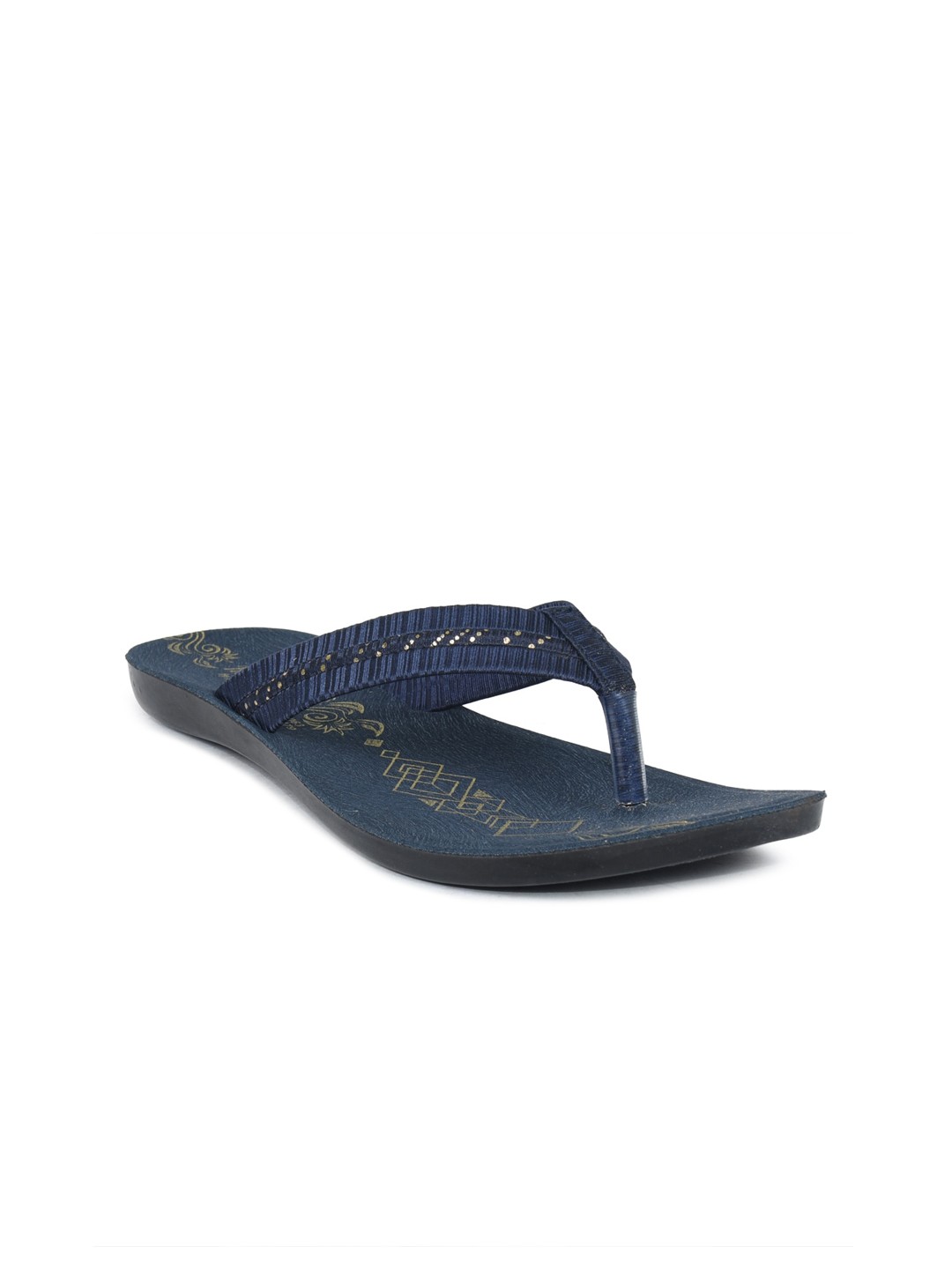 

Ajanta Women Printed Open Toe Flats, Blue