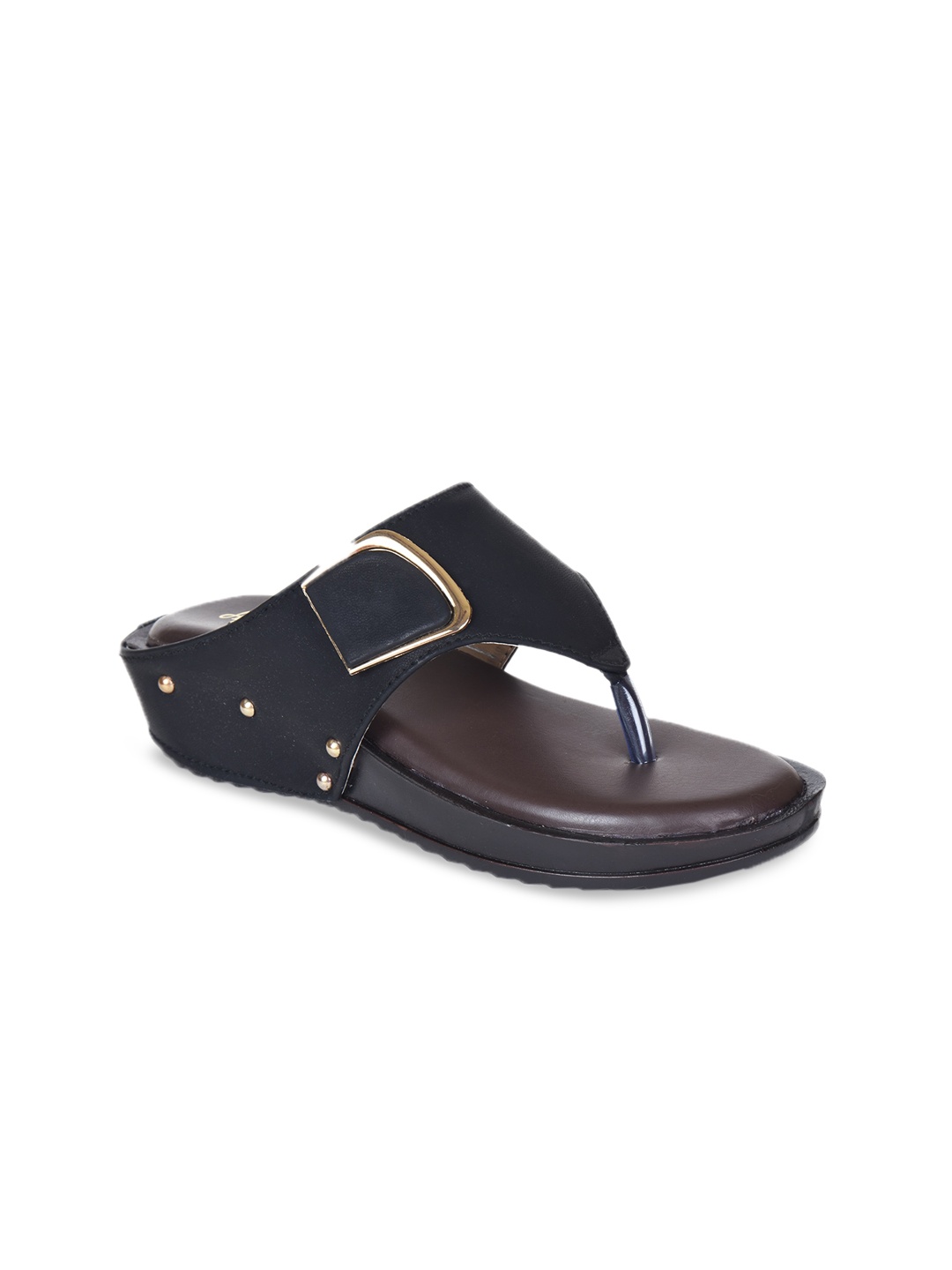 

Ajanta Women Open Toe Flats, Black