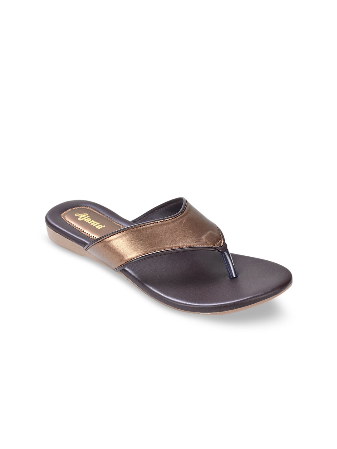 

Ajanta Women Open Toe Flats, Copper
