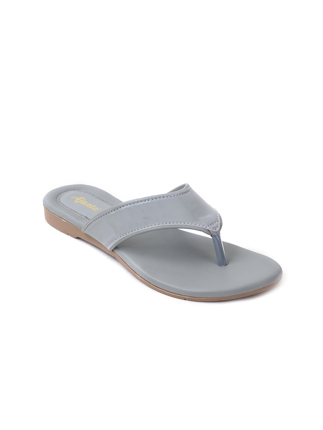 

Ajanta Women No Back Strap Open Toe Flats, Grey