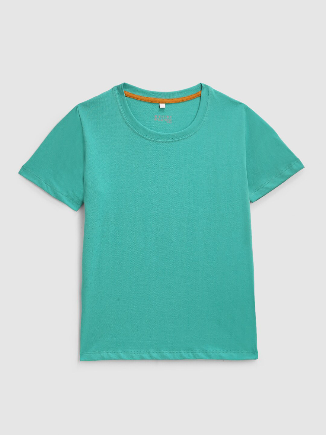 

HERE&NOW Boys Round Neck Cotton T-Shirt, Teal