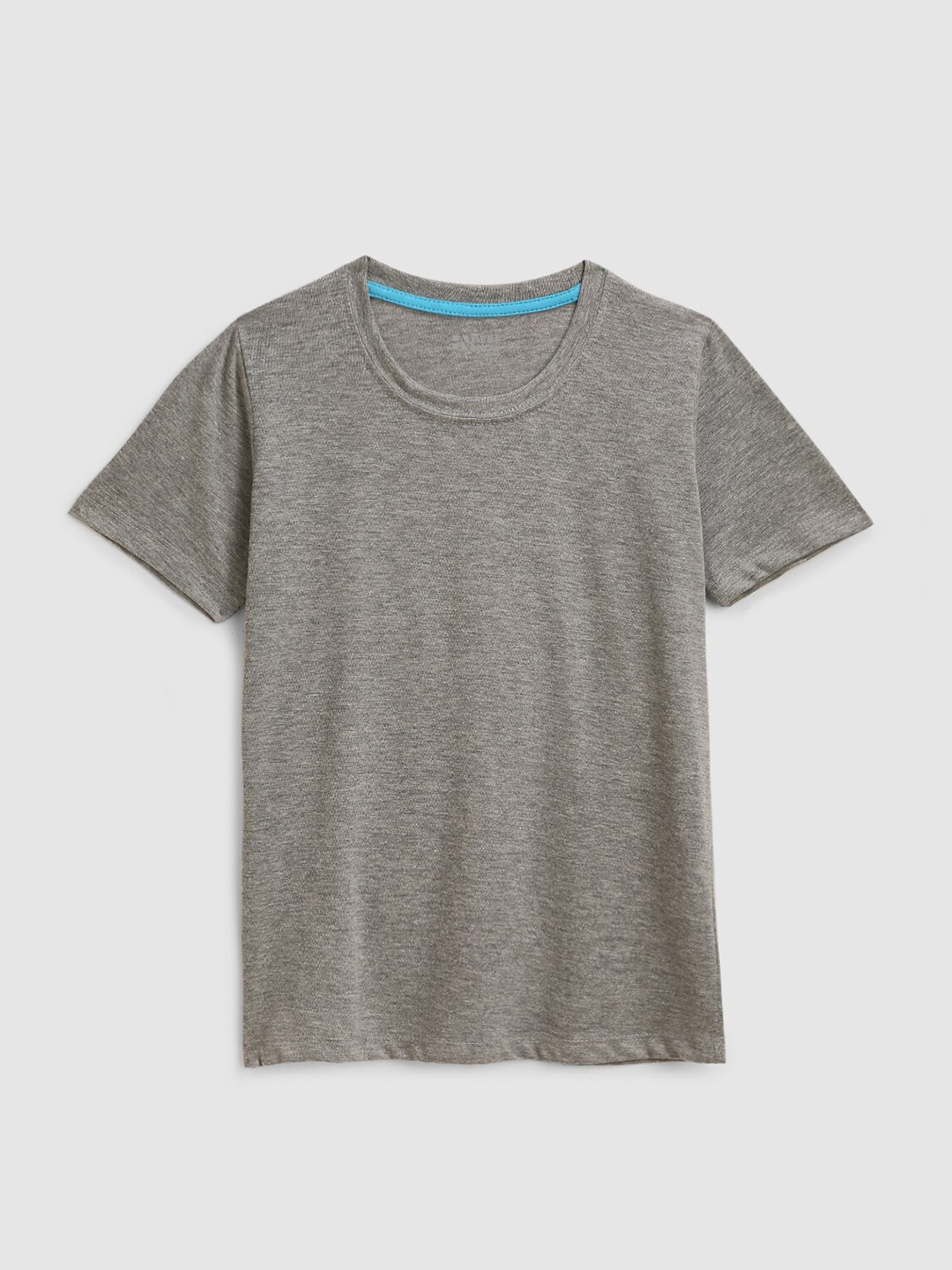 

HERE&NOW Boys Round Neck Cotton T-Shirt, Grey