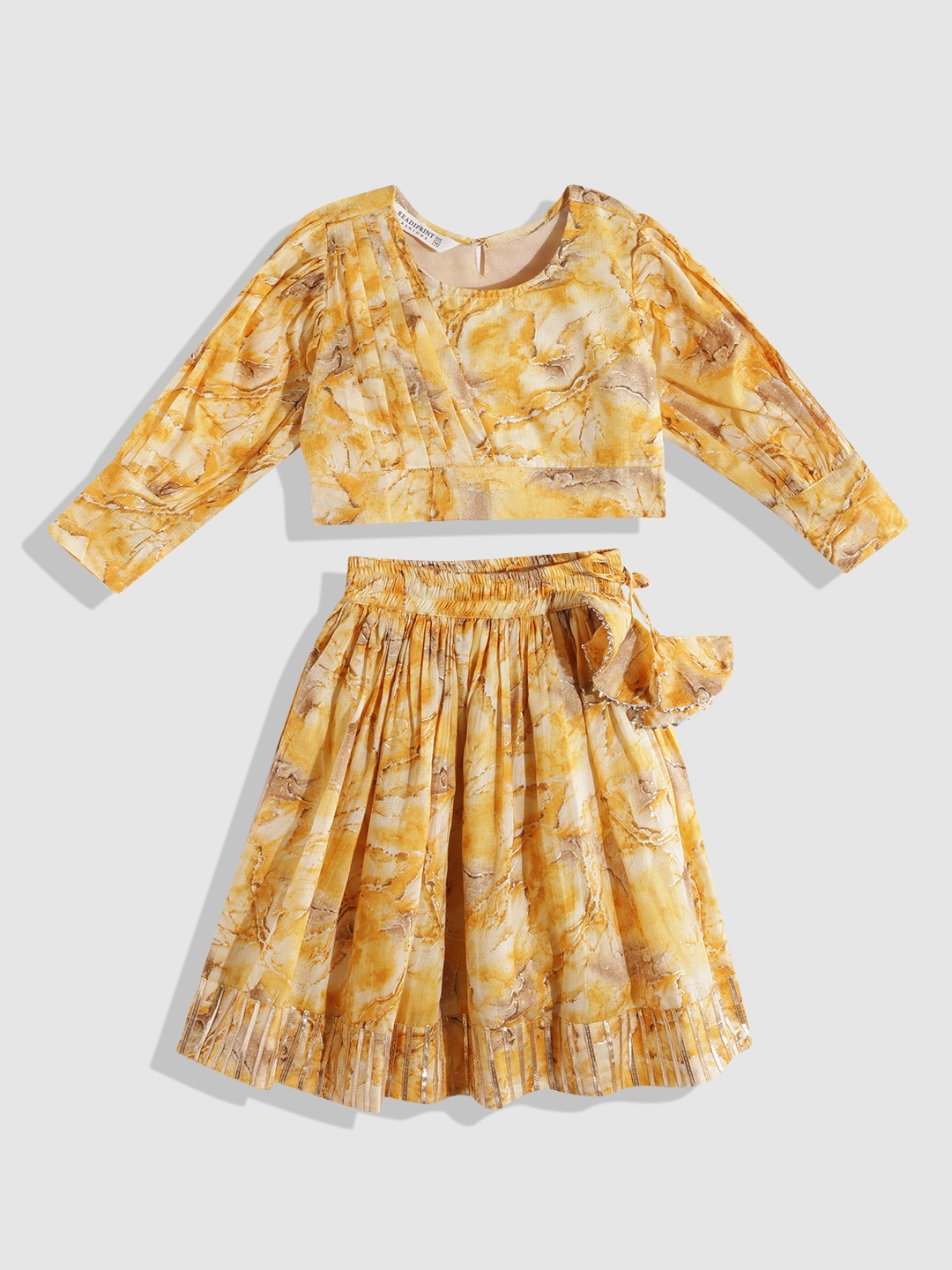 

Readiprint Fashions Girls Printed Ready To Wear Lehenga Choli, Yellow