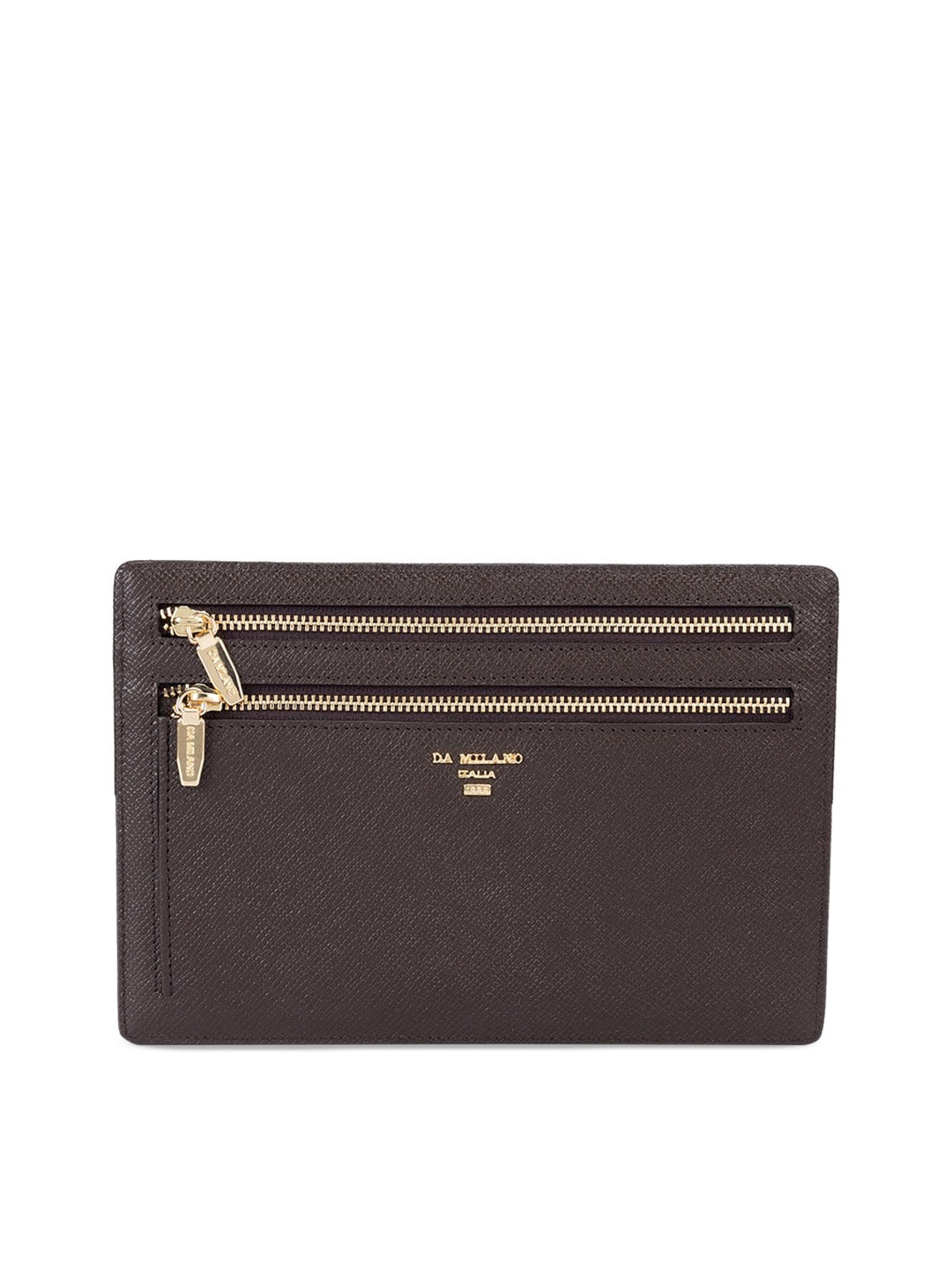 

Da Milano Printed Clutch, Brown