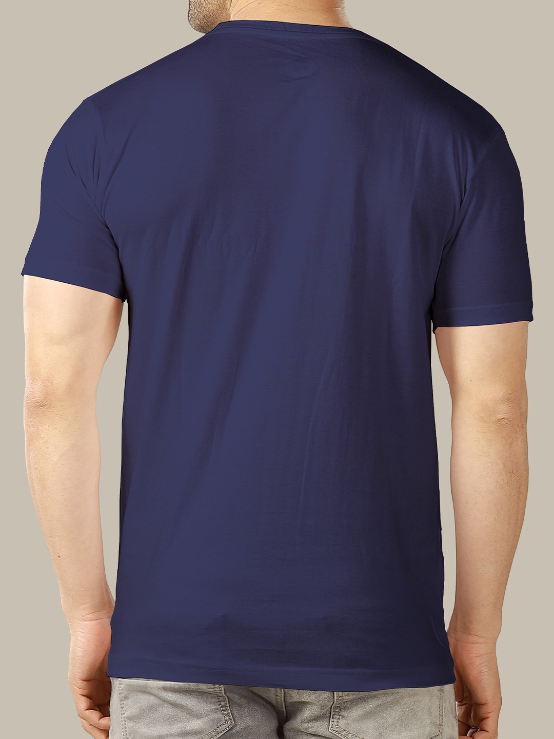 

TRIPR Graphic Printed Short Sleeves Cotton T-shirt, Navy blue