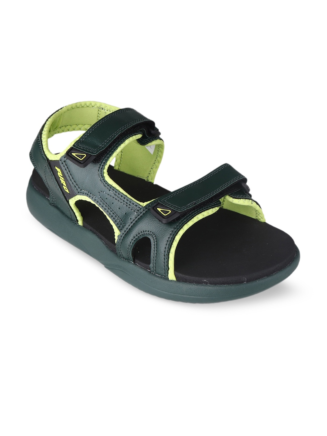 

FURO by Red Chief Men Textured Lightweight DRY TEX Sports Sandals, Green
