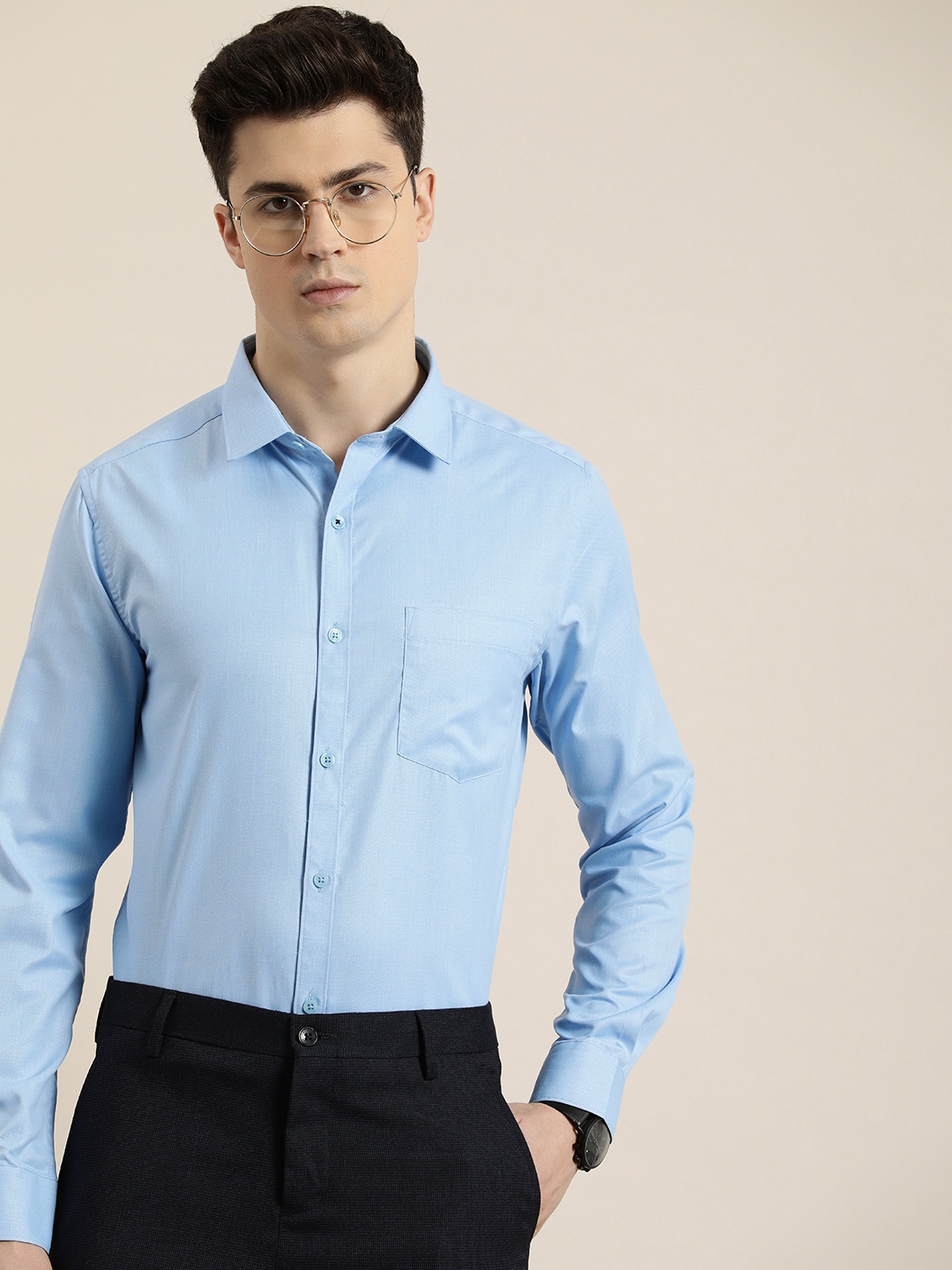 

INVICTUS Slim Fit Formal Shirt, Blue
