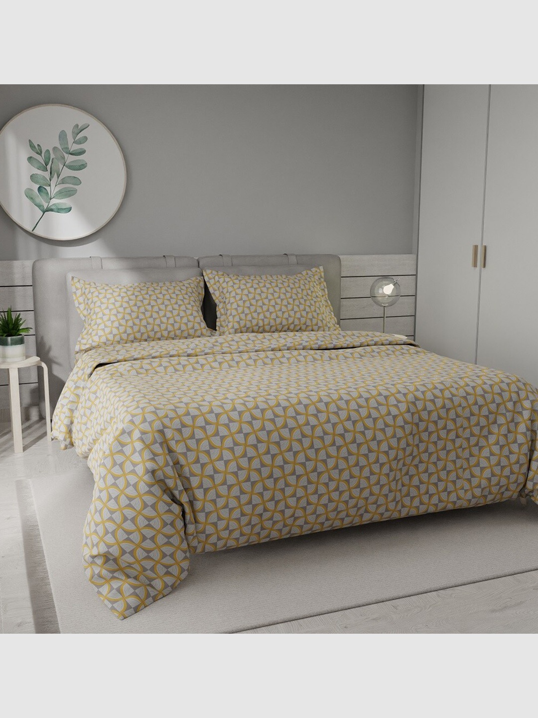 

Stoa Paris Beige & Grey AC Room Double Bed Comforter