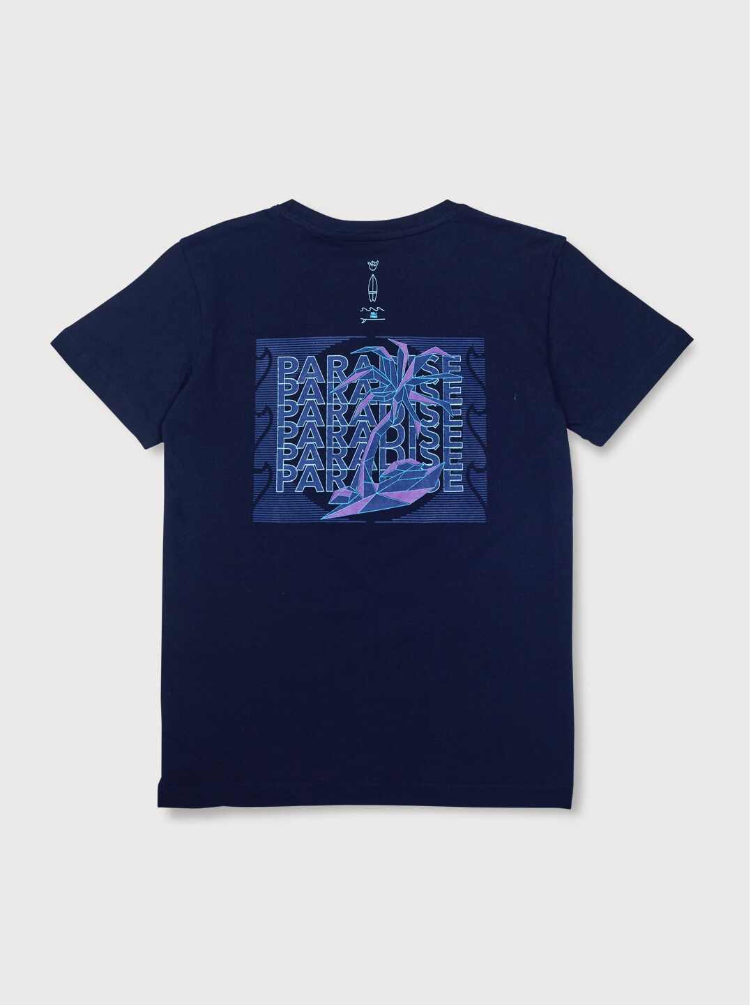 

Gini and Jony Infants Boys Typography Printed Cotton T-Shirt, Navy blue