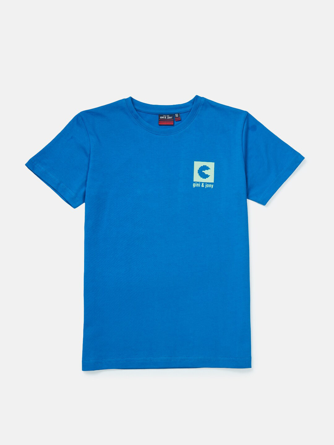 

Gini and Jony Boys Graphic Printed Cotton T-shirt, Blue