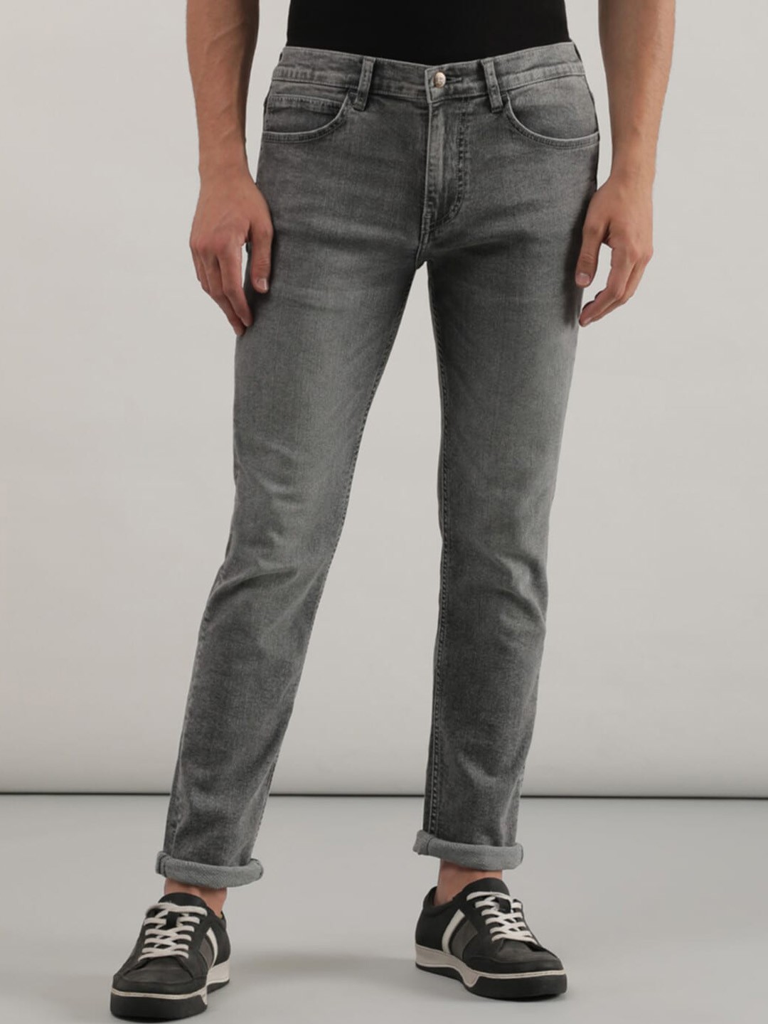 

Lee Men Comfort Slim Fit Heavy Fade Stretchable Cotton Jeans, Grey