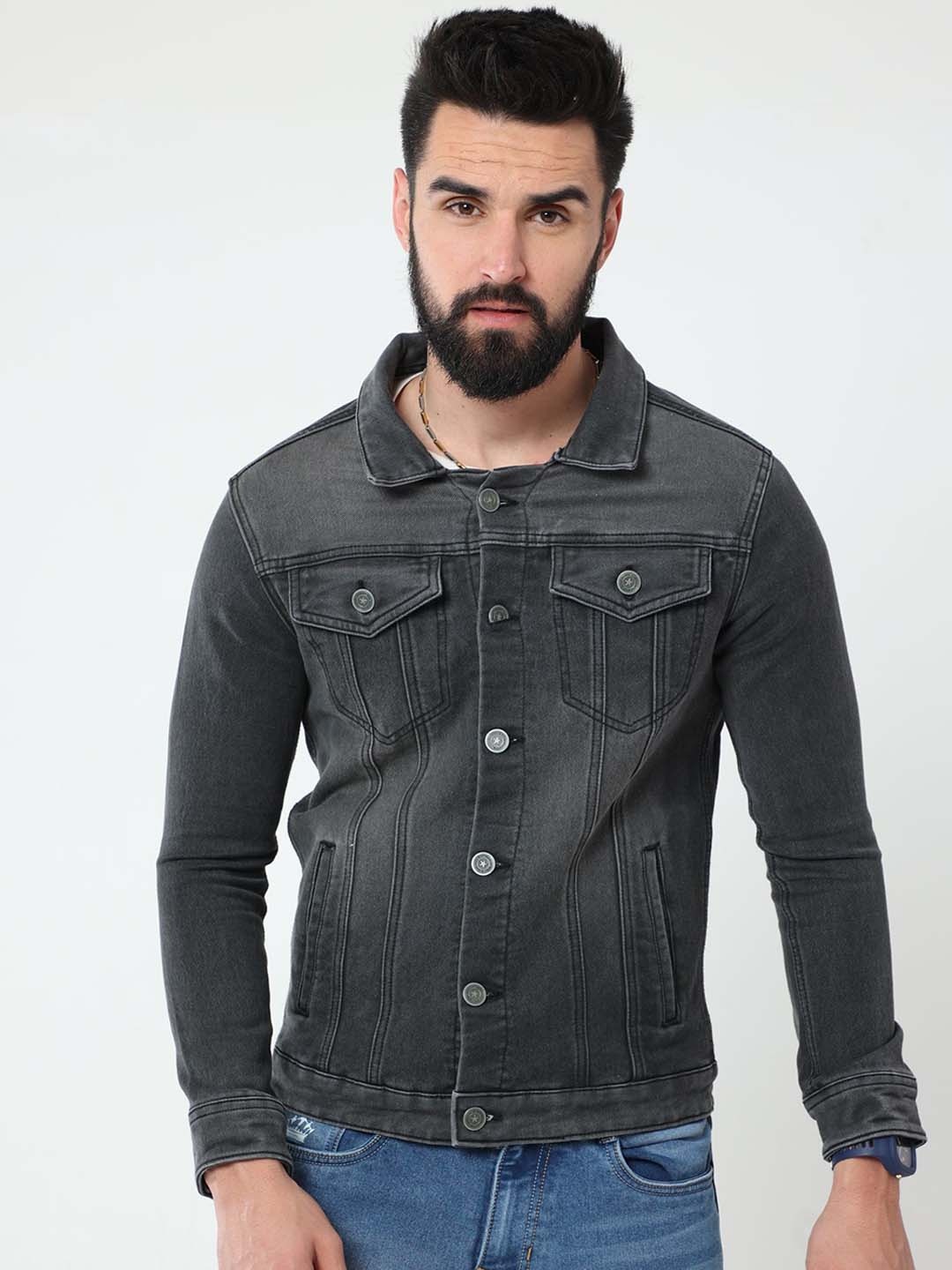 

Reslag Washed Denim Jacket, Black
