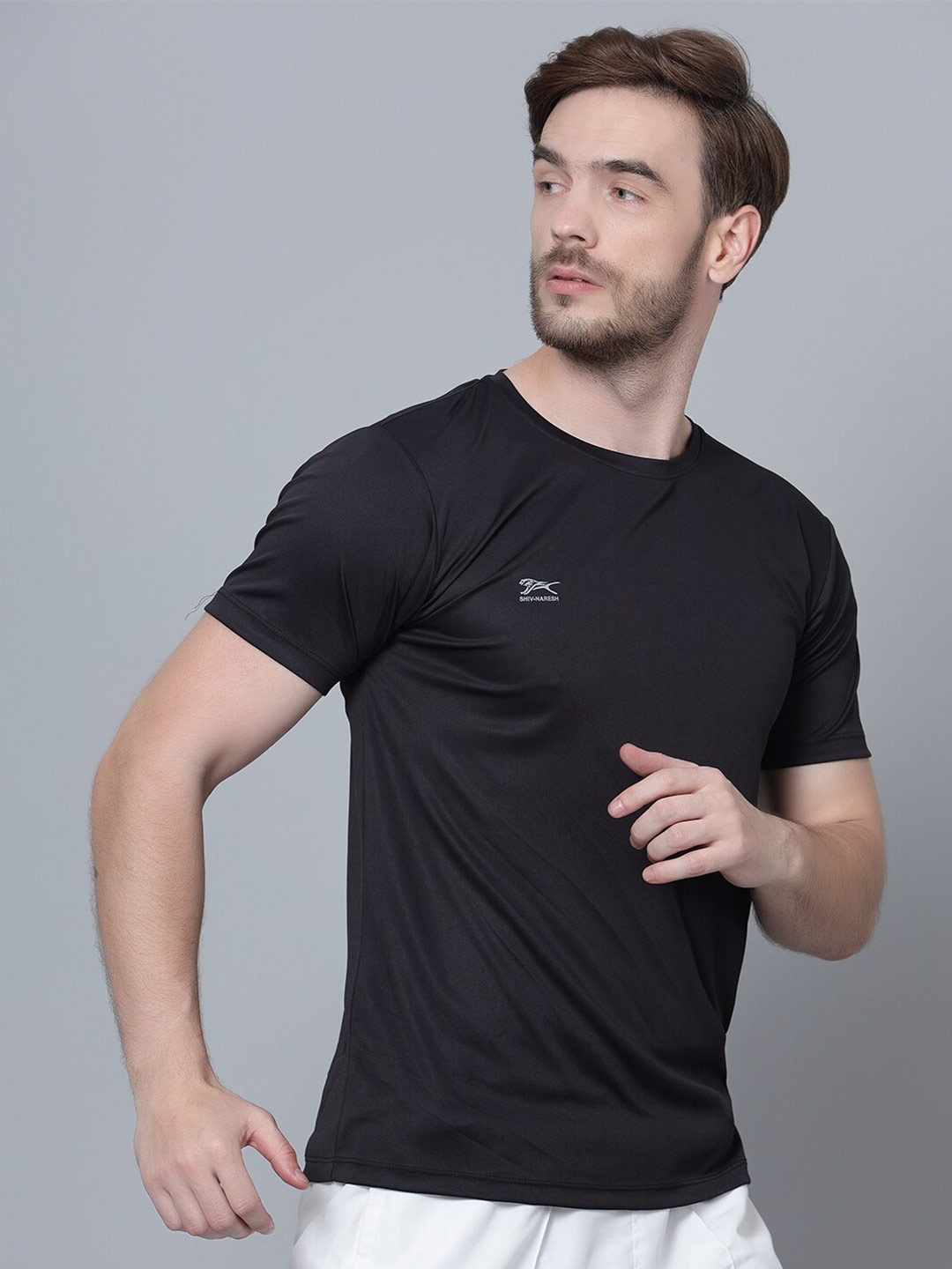 

Shiv Naresh Regular Fit Air Max Sports T-shirt, Black