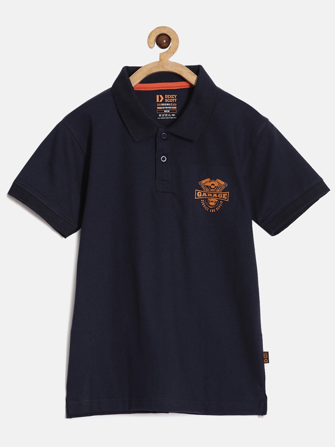 

DIXCY SCOTT Boys Polo Collar Cotton T-shirt, Blue