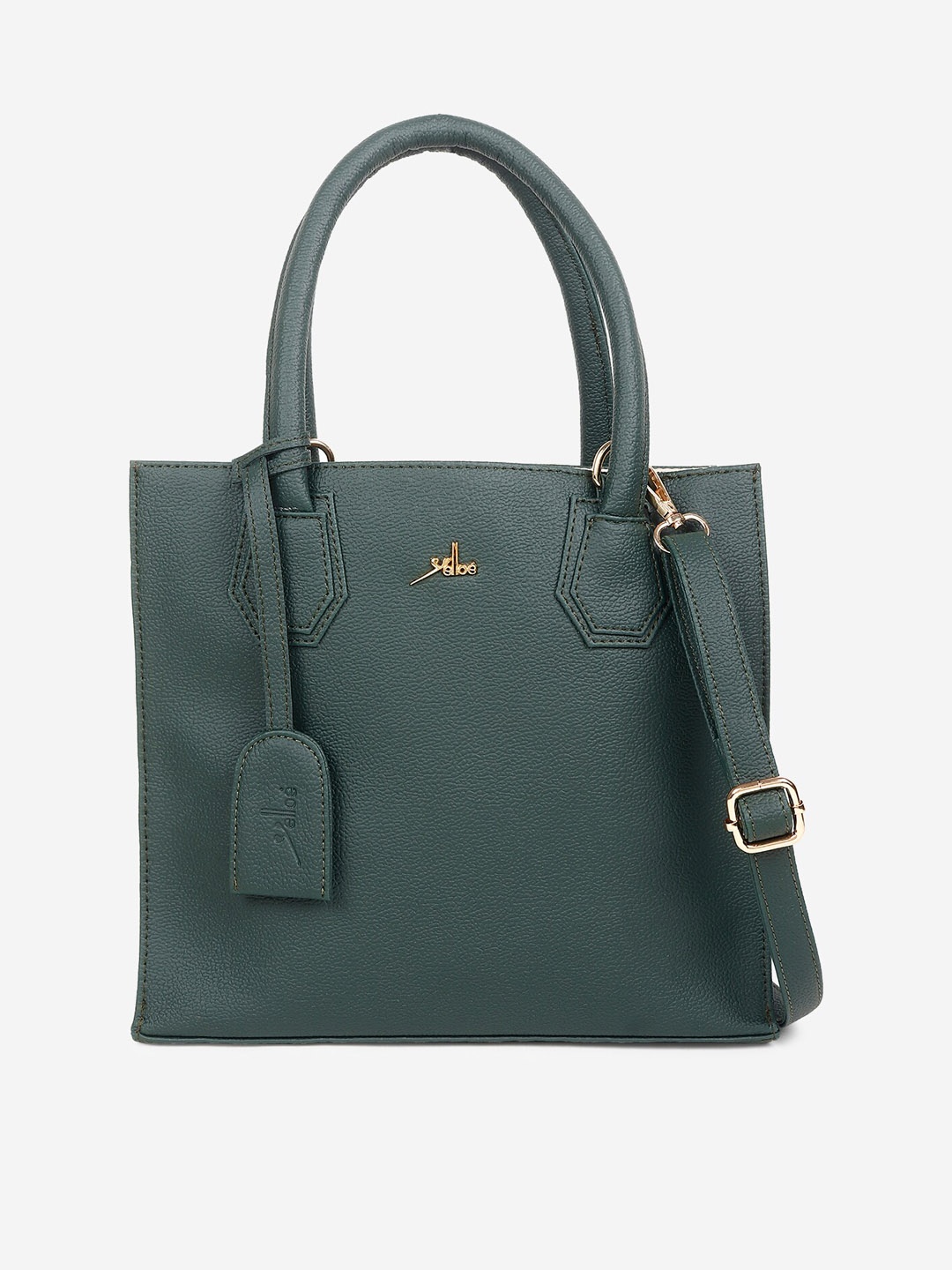 

yelloe Structured Handheld Bag, Green
