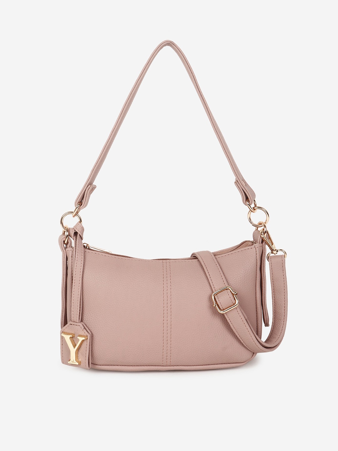 

yelloe Pink Structured Sling Bag