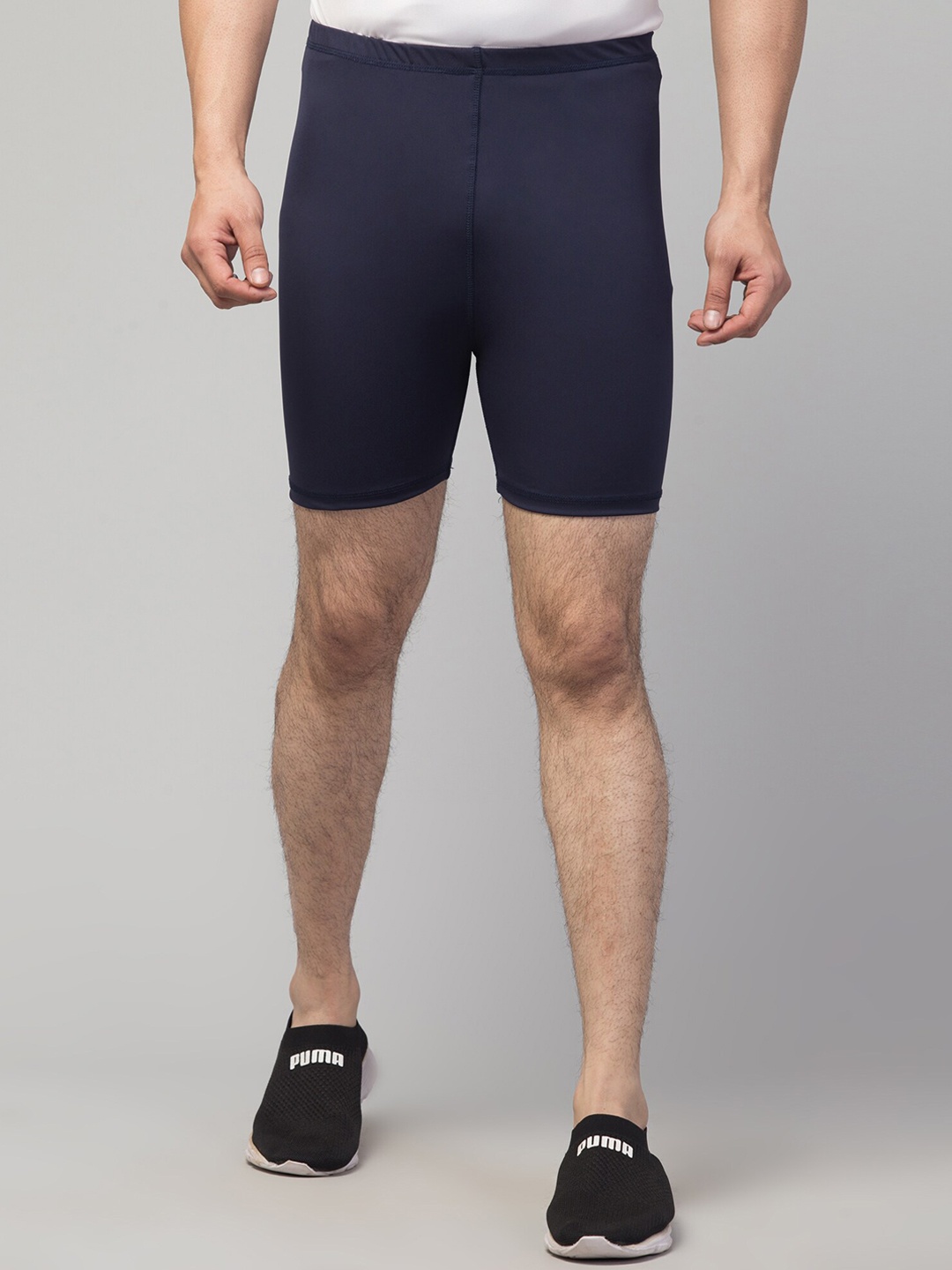 

Apraa & Parma Men Skinny Fit e-Dry Technology Biker Shorts, Navy blue