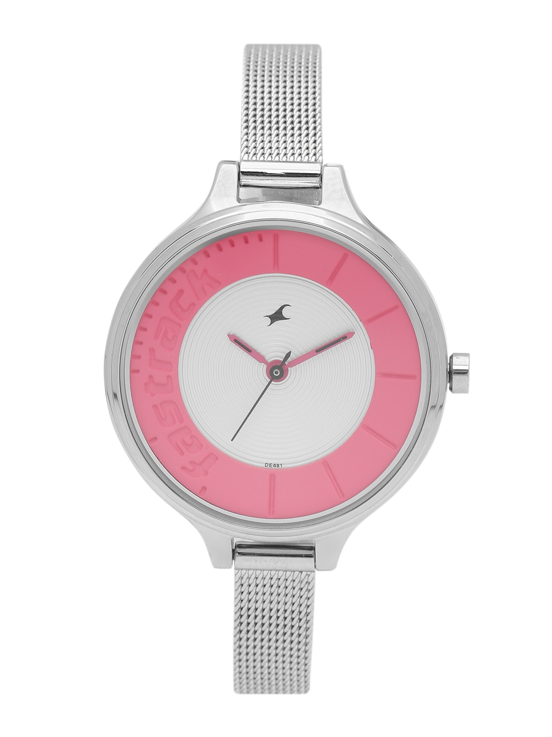 

Fastrack Women Pink & Silver-Toned Analogue Watch NG6122SM01C_BBD