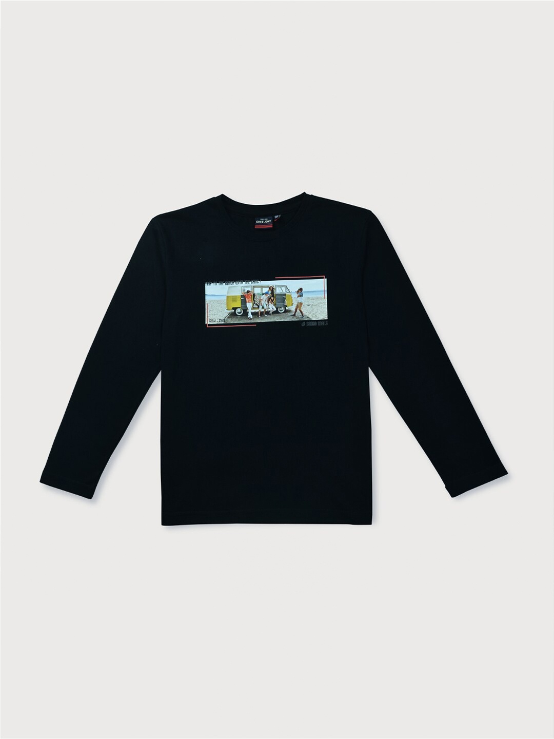 

Gini and Jony Infants Boys Graphic Printed Cotton T-shirt, Navy blue