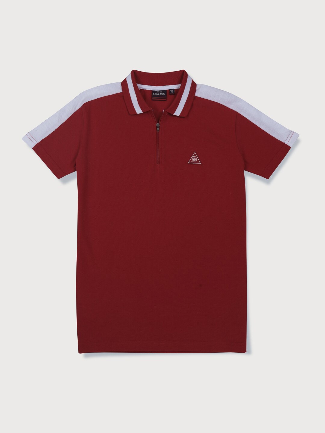 

Gini and Jony Infant Boys Polo Collar Cotton T-shirt, Red