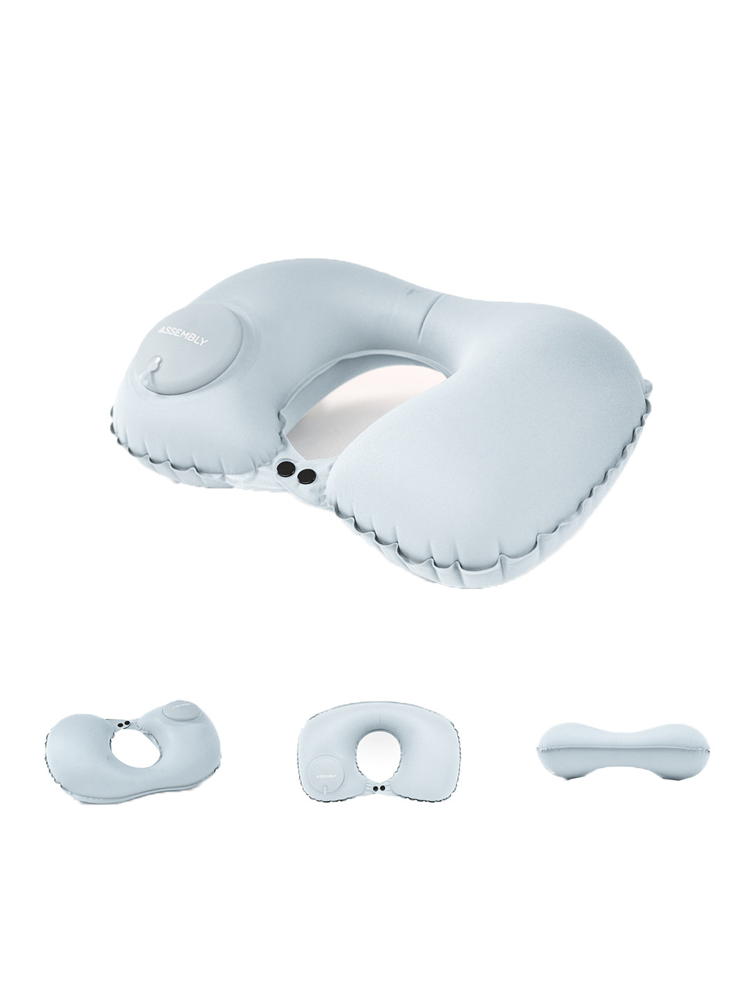

Assembly Grey Inflatable Adjustable Travel Neck Pillow