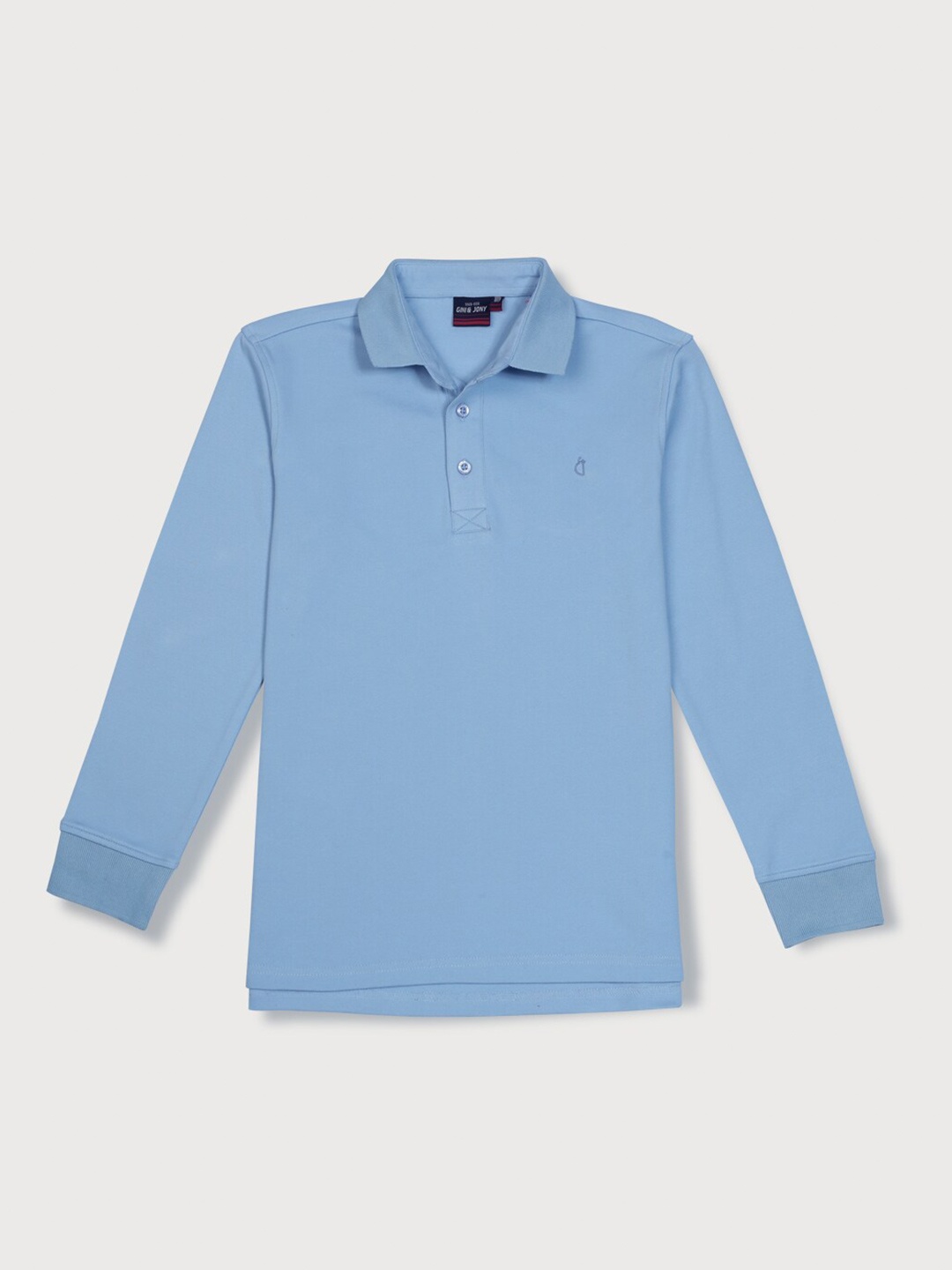 

Gini and Jony Boys Polo Collar Cotton Casual T-shirt, Blue