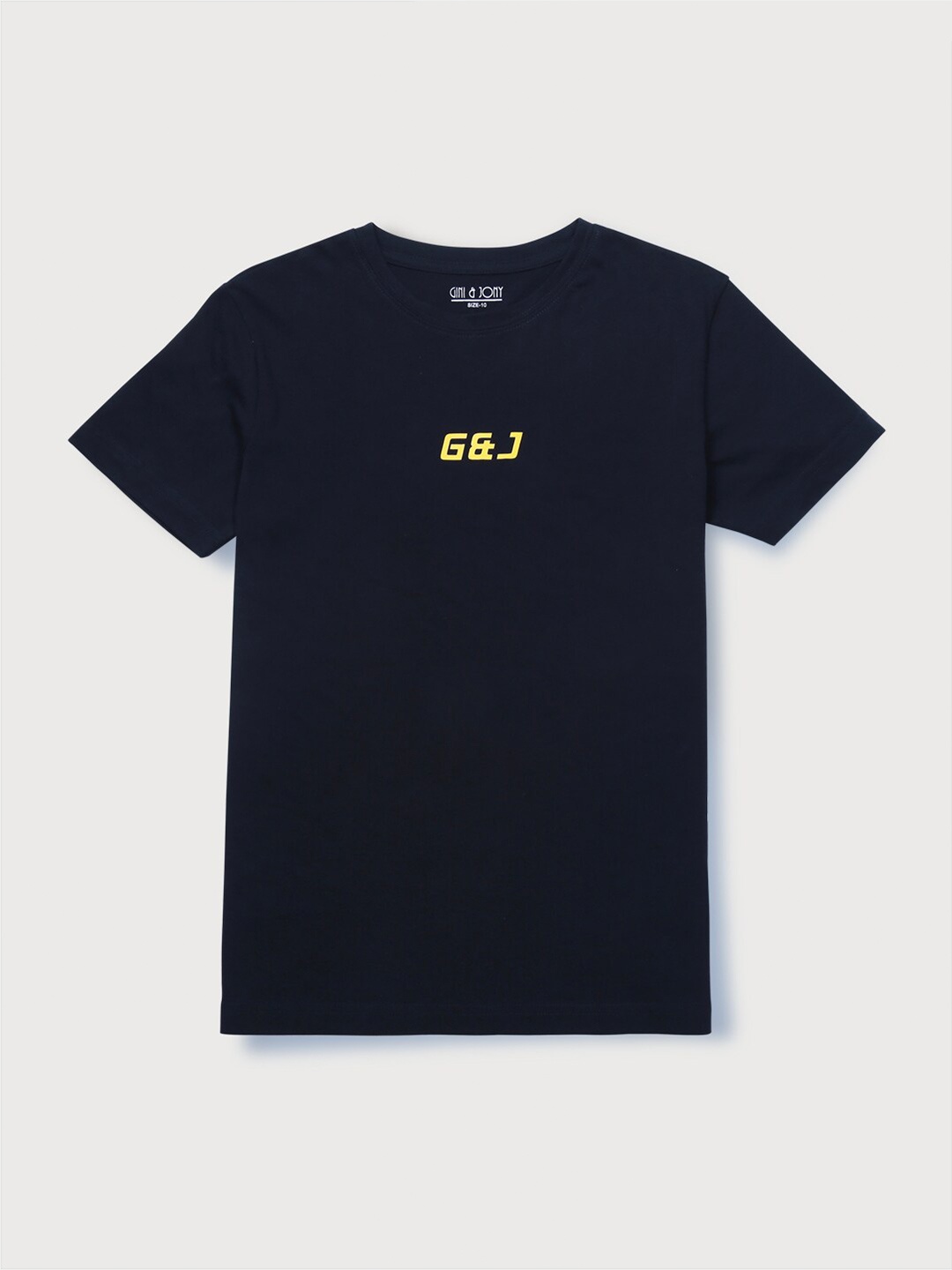 

Gini and Jony Boys Round Neck Short Sleeves Cotton T-shirt, Navy blue
