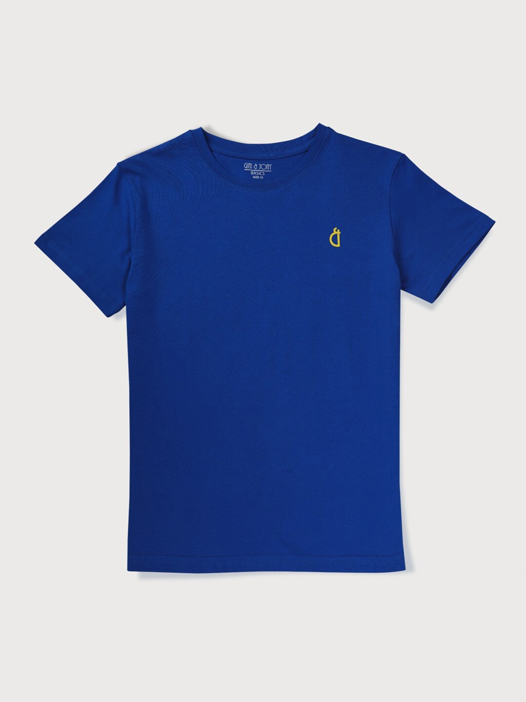 

Gini and Jony Boys Solid Cotton T-shirt, Blue
