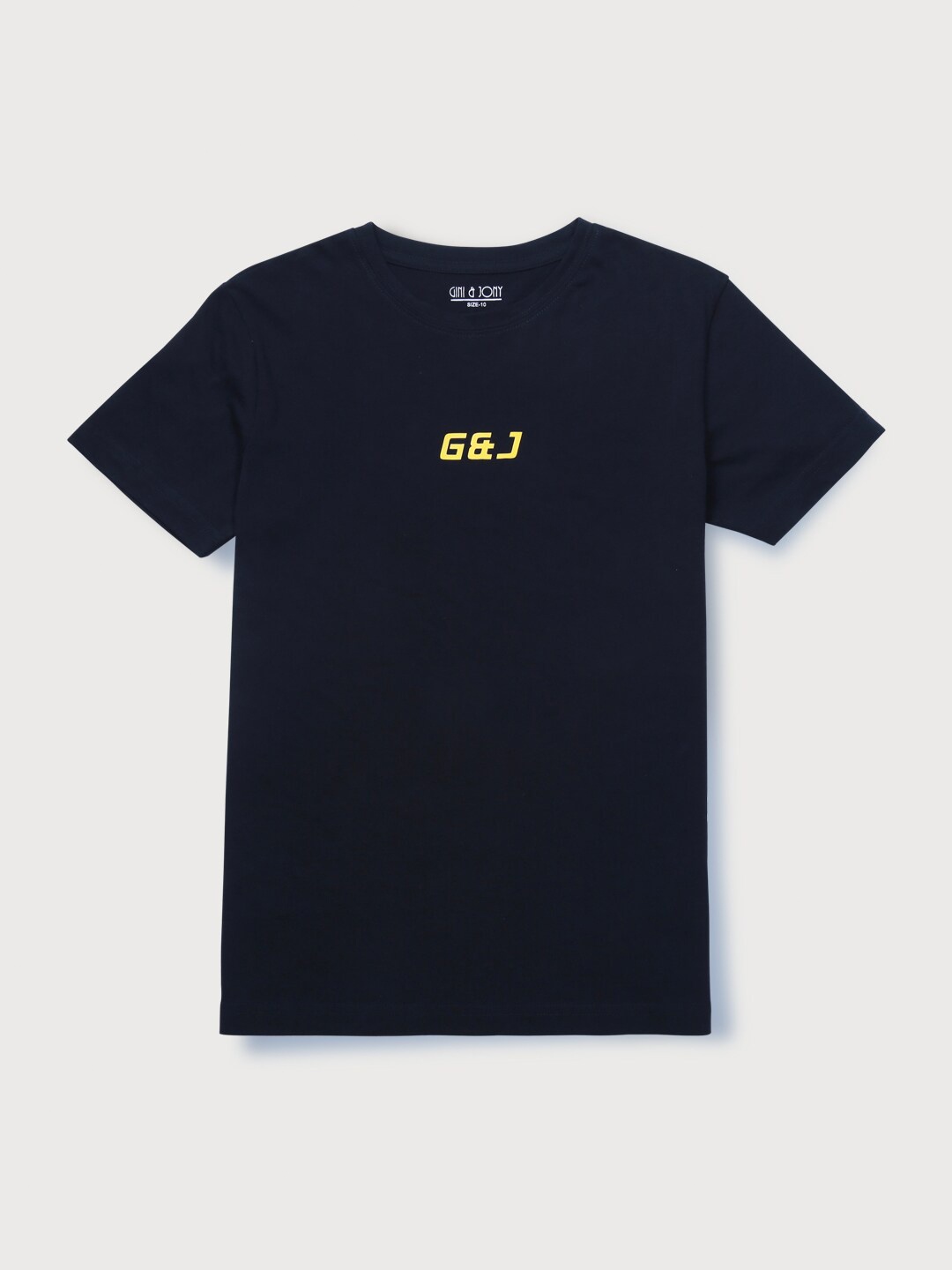 

Gini and Jony Boys Round Neck Short Sleeves Cotton T-shirt, Navy blue