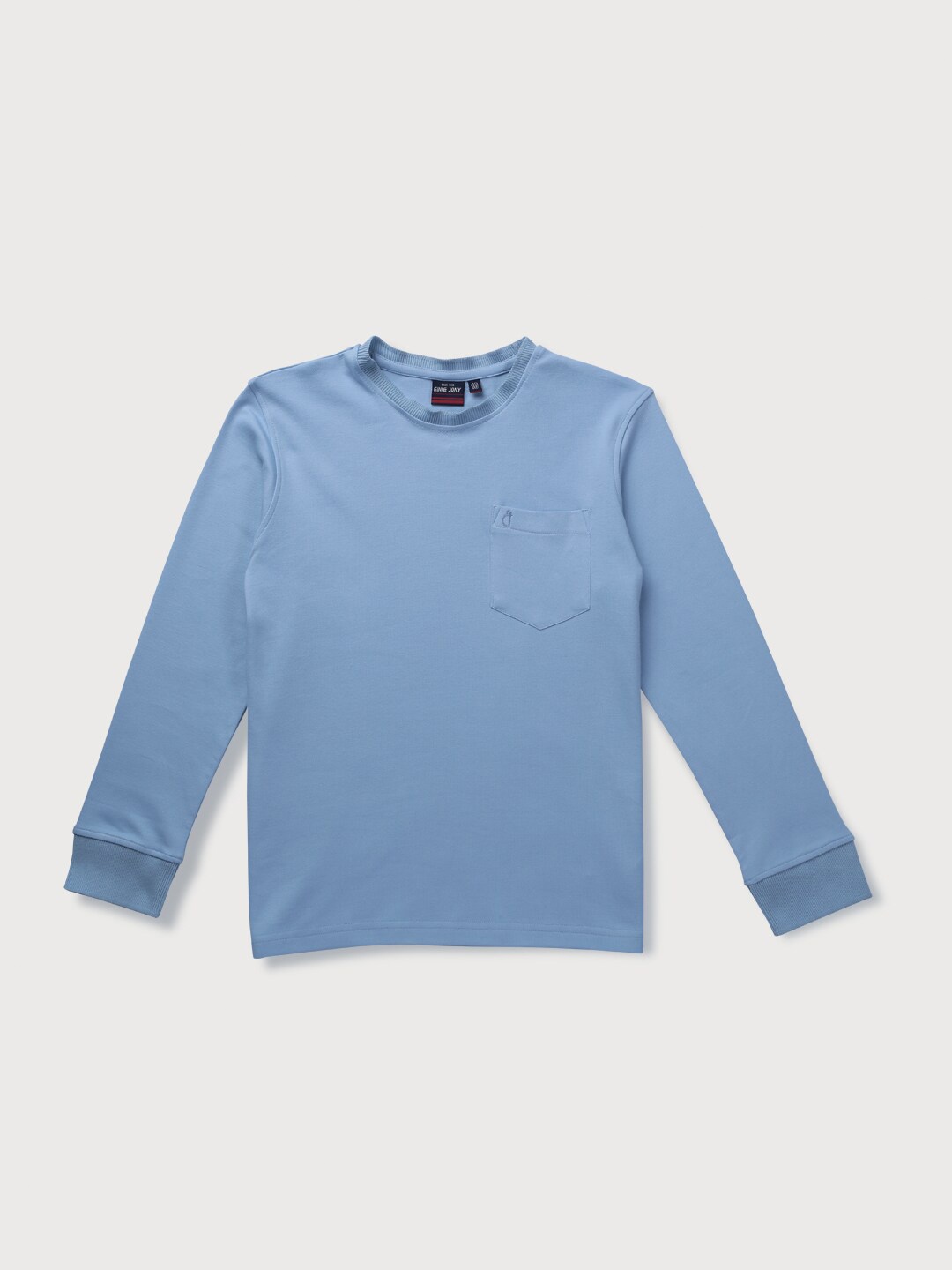 

Gini and Jony Boys Pockets Round Neck Cotton T-shirt, Blue