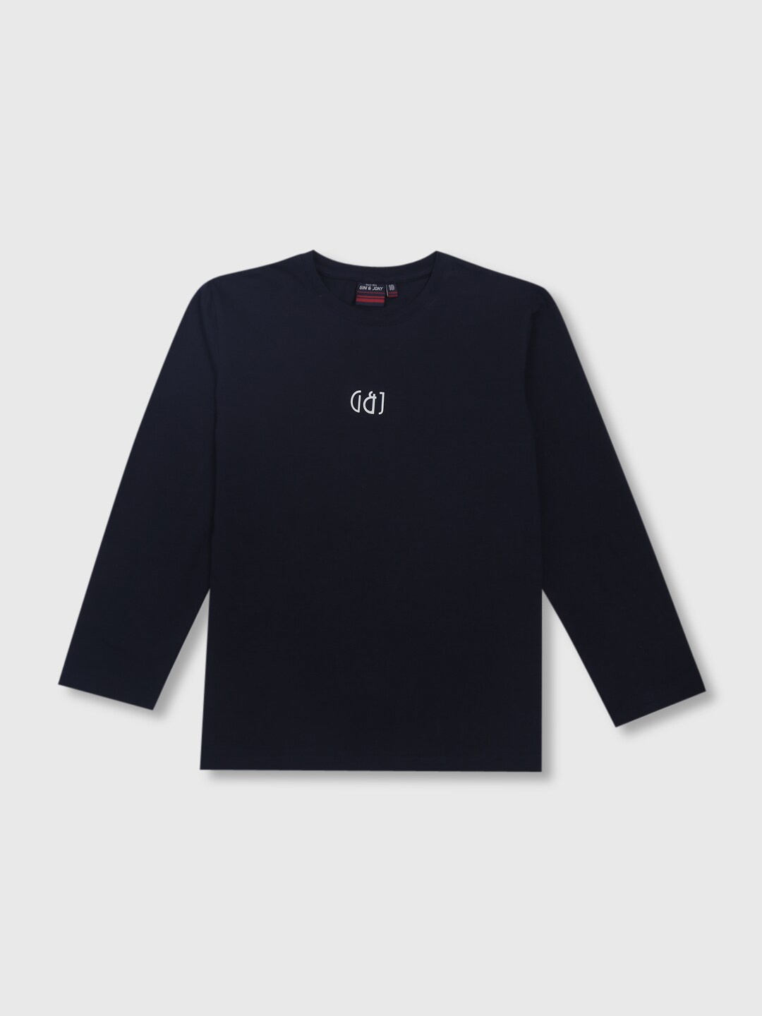 

Gini and Jony Boys Round Neck Long Sleeves Cotton T-shirt, Navy blue