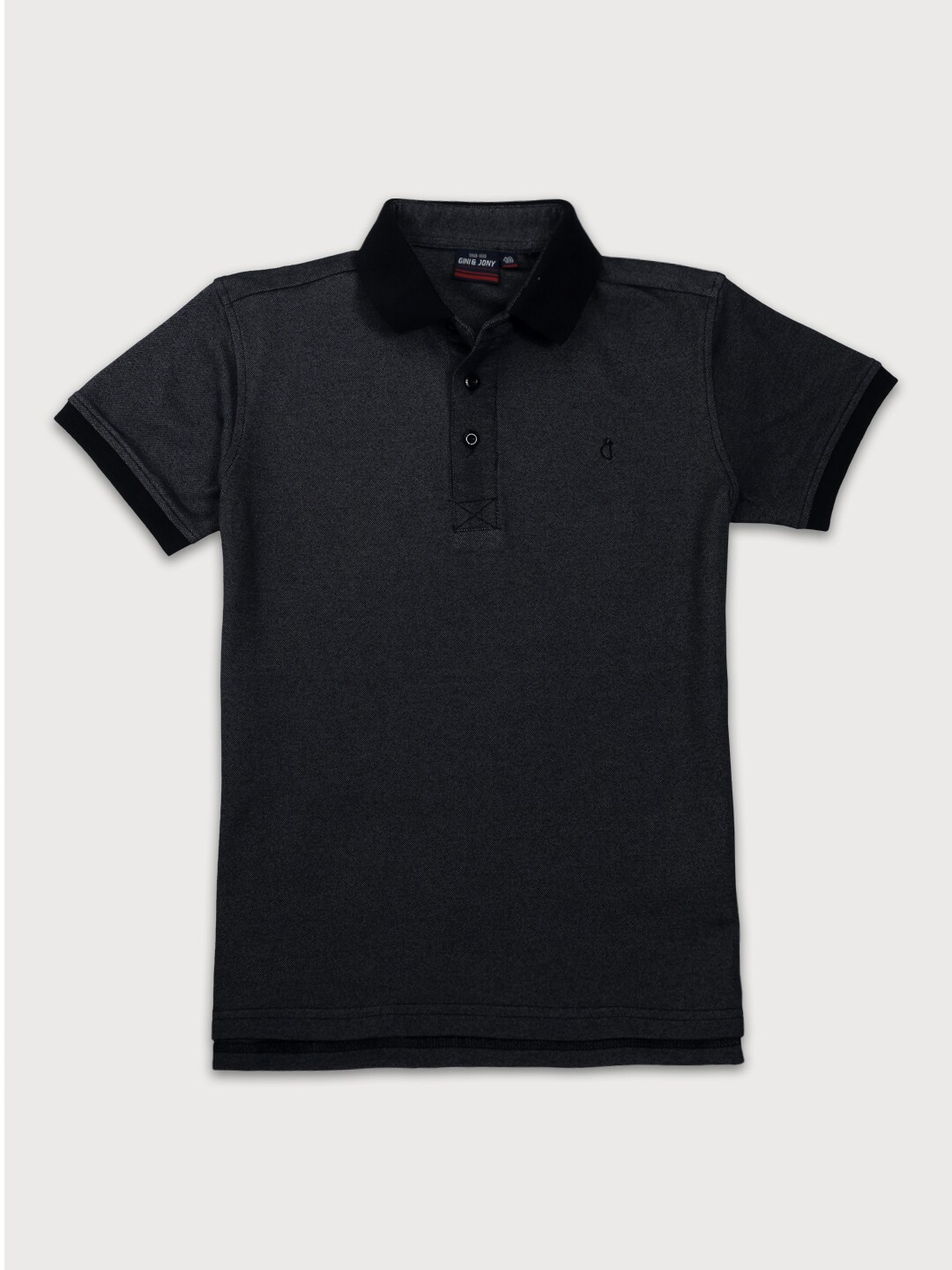 

Gini and Jony Boys Polo Collar Cotton T-shirt, Grey