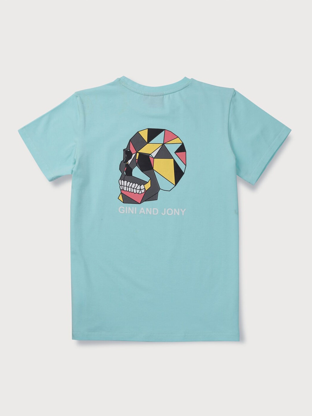 

Gini and Jony Boys Graphic Printed Round Neck Cotton T-shirt, Blue