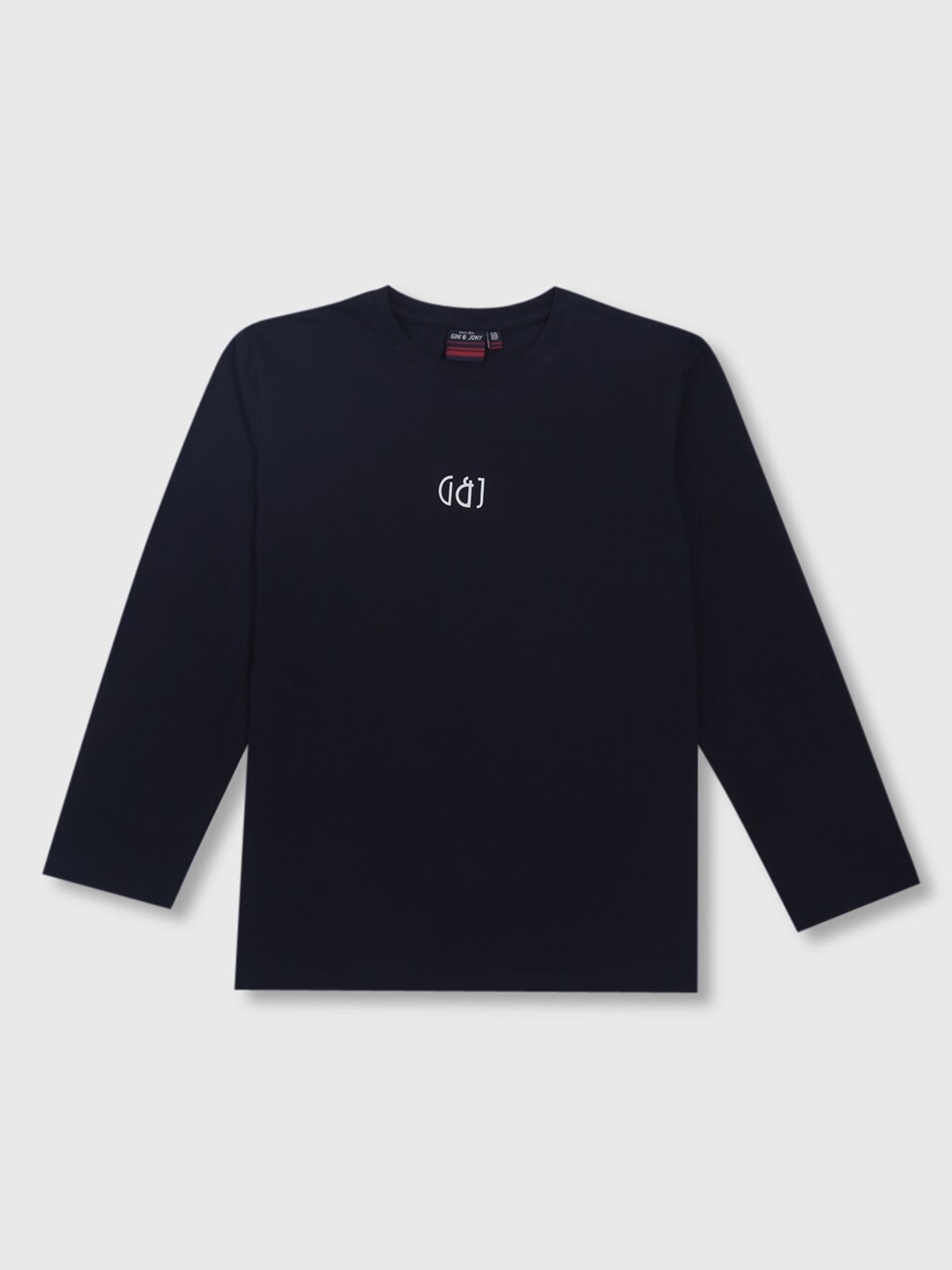 

Gini and Jony Boys Round Neck Cotton T-shirt, Navy blue
