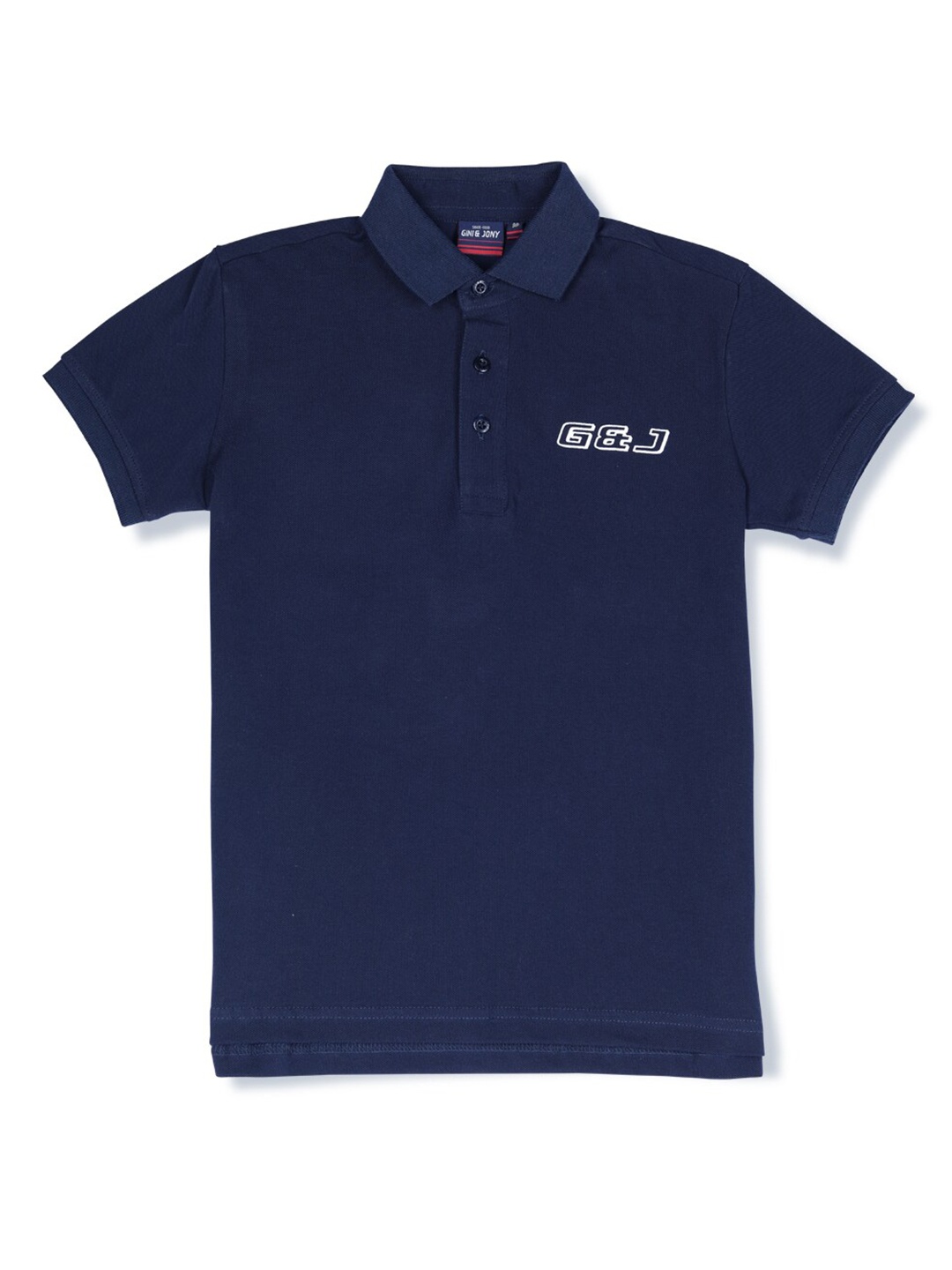 

Gini and Jony Boys Polo Collar Cotton Casual T-shirt, Navy blue