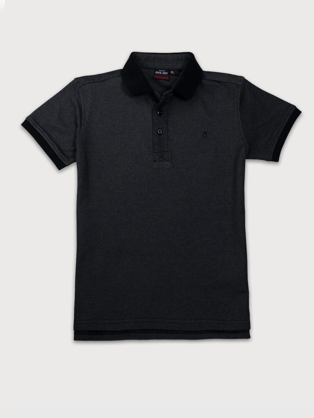 

Gini and Jony Boys Polo Collar Cotton T-shirt, Grey
