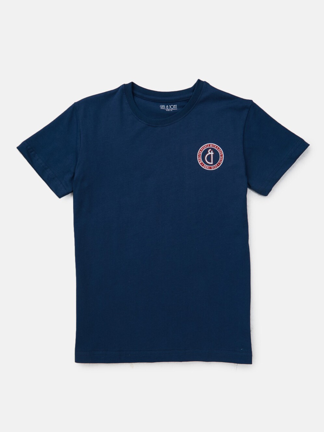 

Gini and Jony Boys Round Neck Short Sleeves Cotton T-shirt, Navy blue