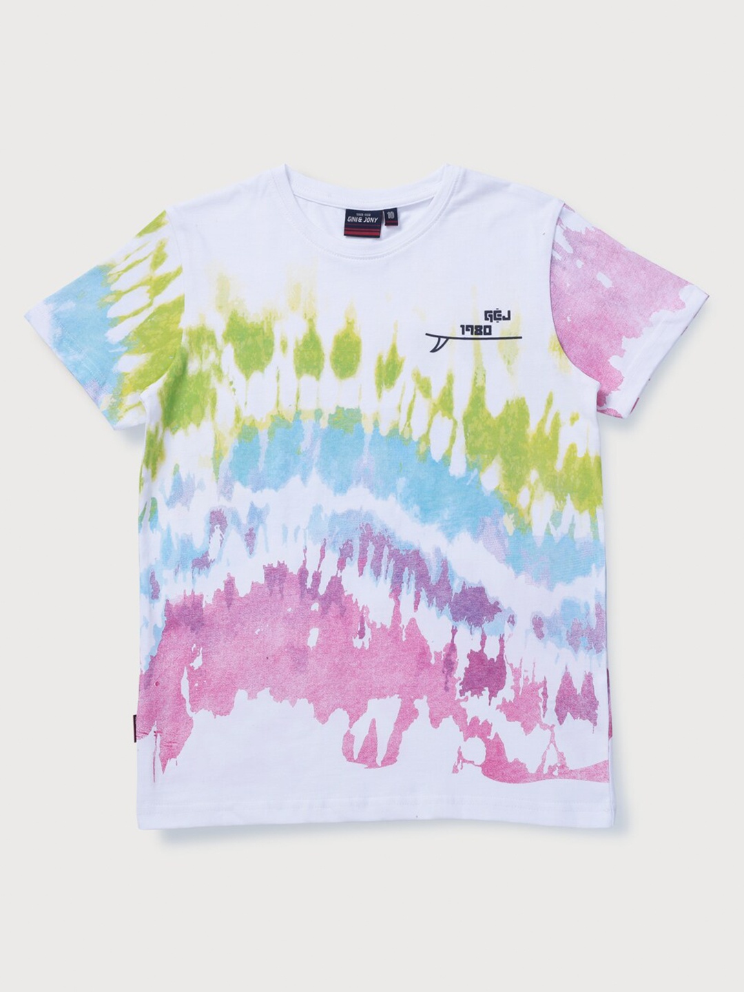 

Gini and Jony Boys Dyed Cotton T-shirt, Off white