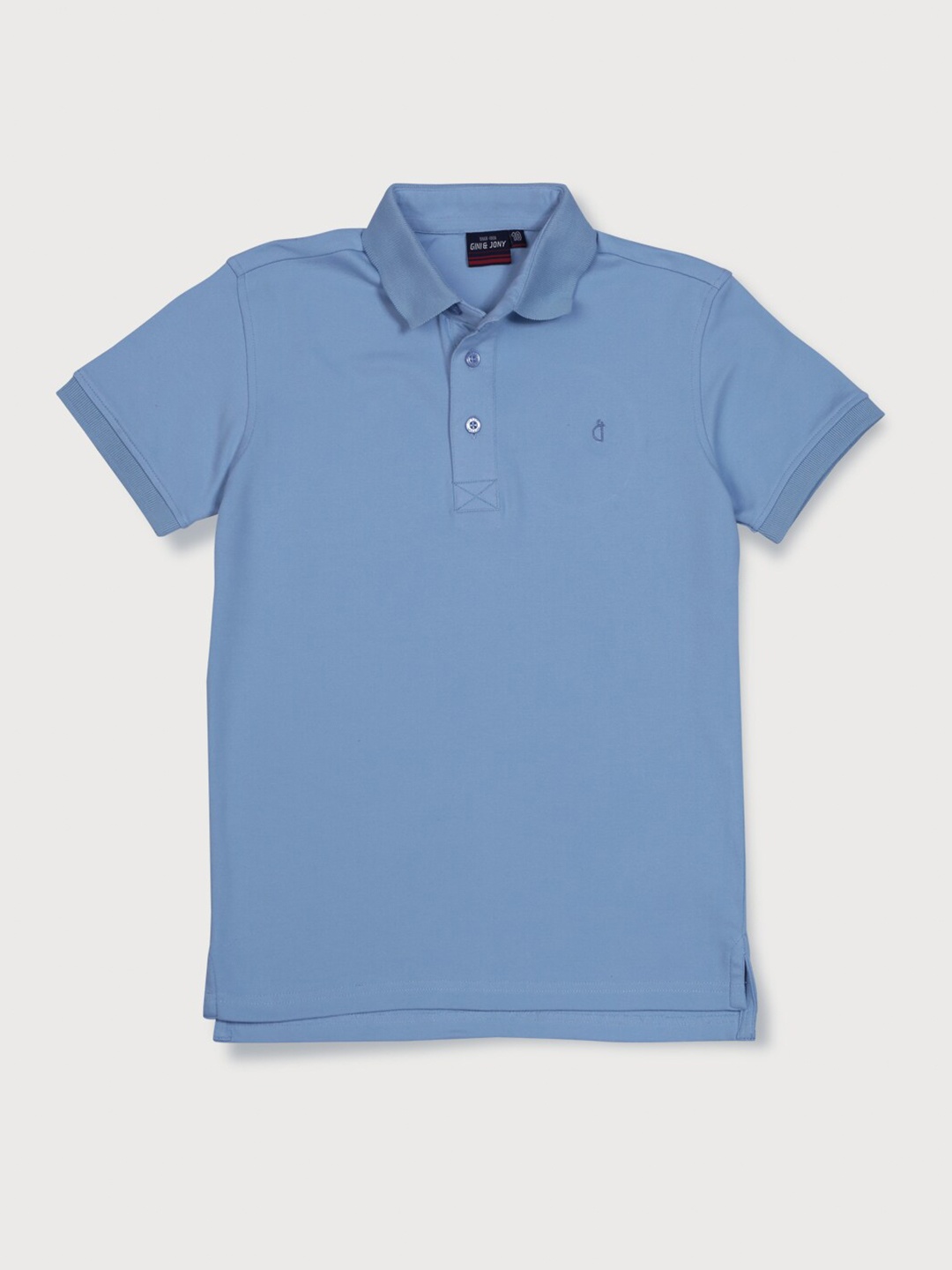 

Gini and Jony Boys Polo Collar Cotton T-shirt, Blue