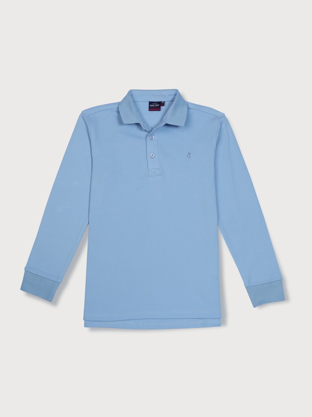 

Gini and Jony Boys Polo Collar Cotton T-shirt, Blue