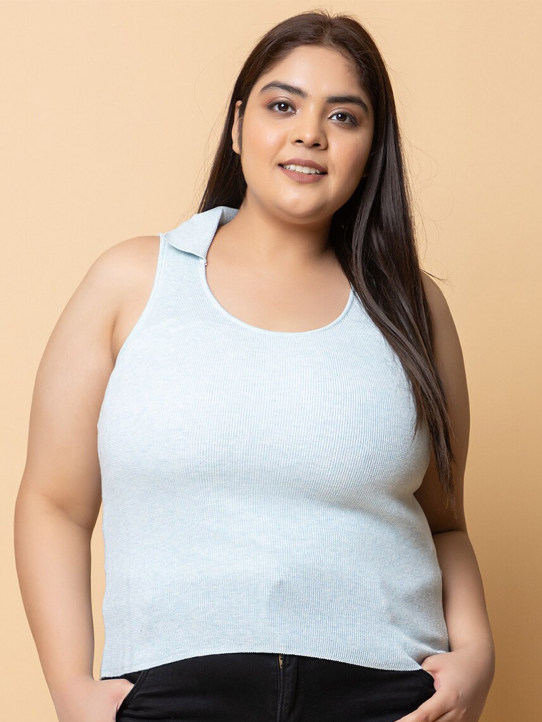 

ARMISTO Plus Size Tank Top, Blue