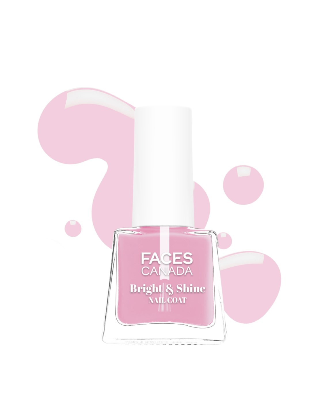 

FACES CANADA Bright & Shine Nail Coat Nail Polish with Camellia Oil - 5ml, Pink