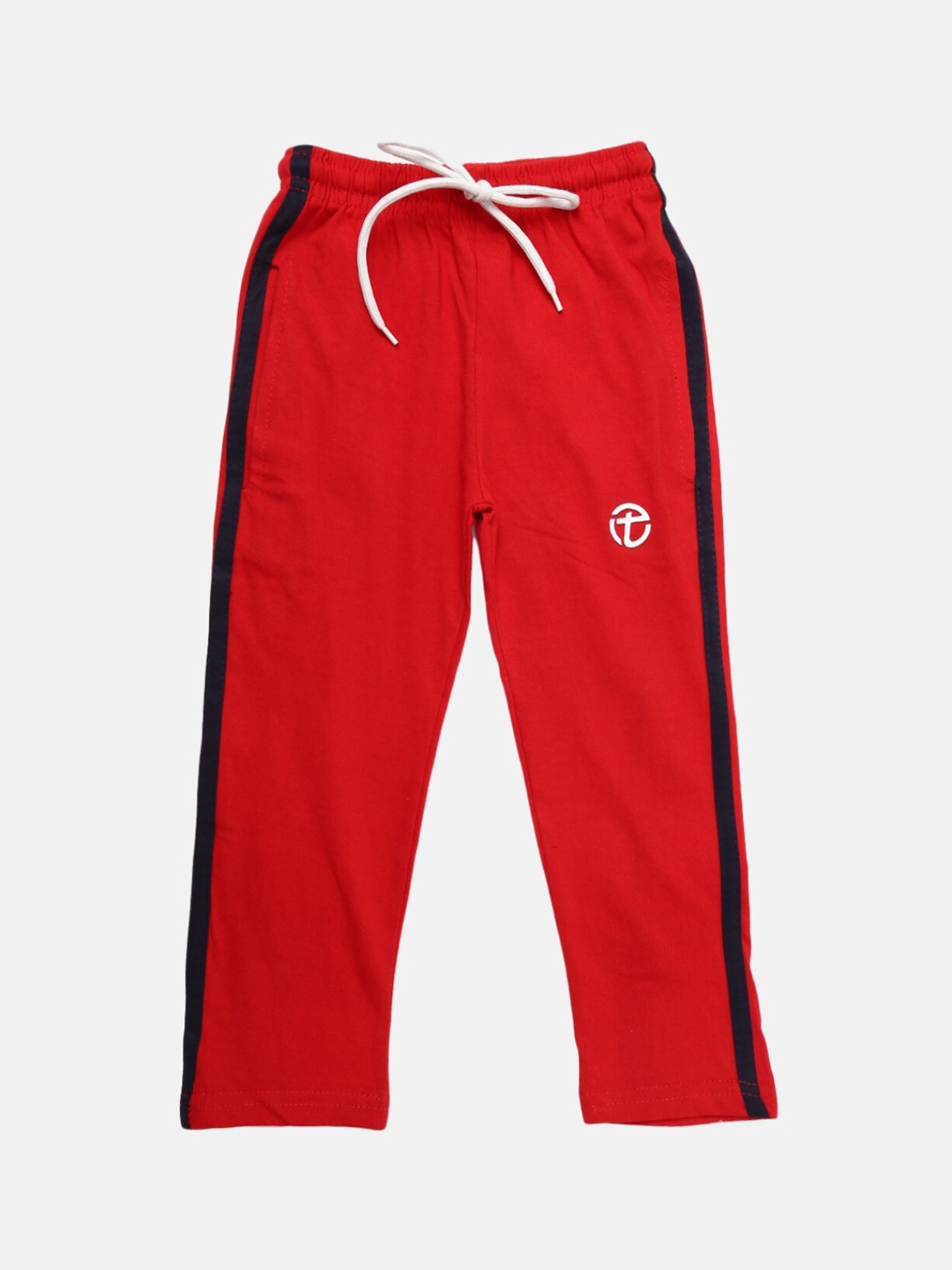 

V-Mart Boys Cotton Straight Lounge Pants, Red