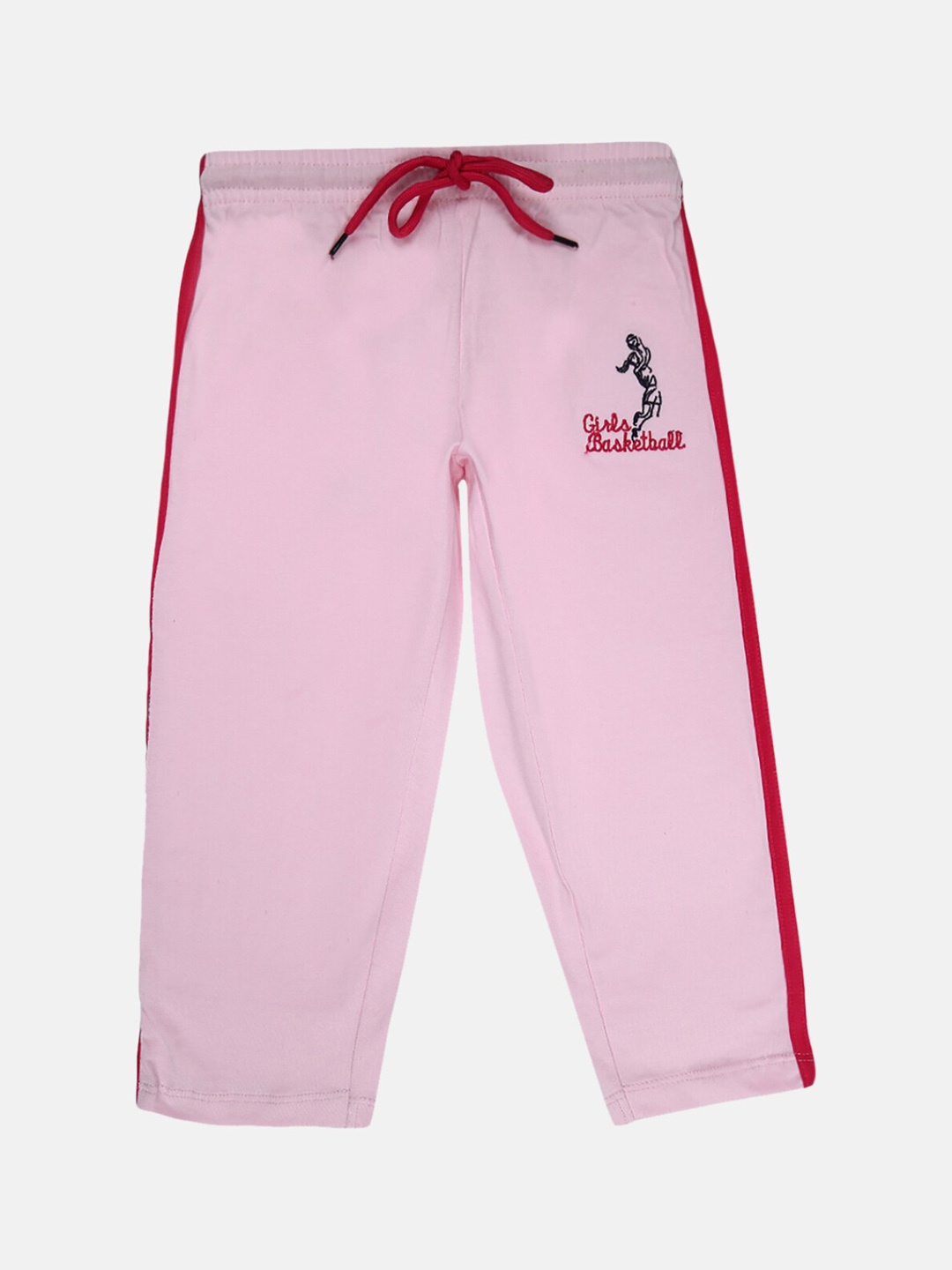 

V-Mart Girls Mid Rise Cotton Jersey Lounge Pants, Pink