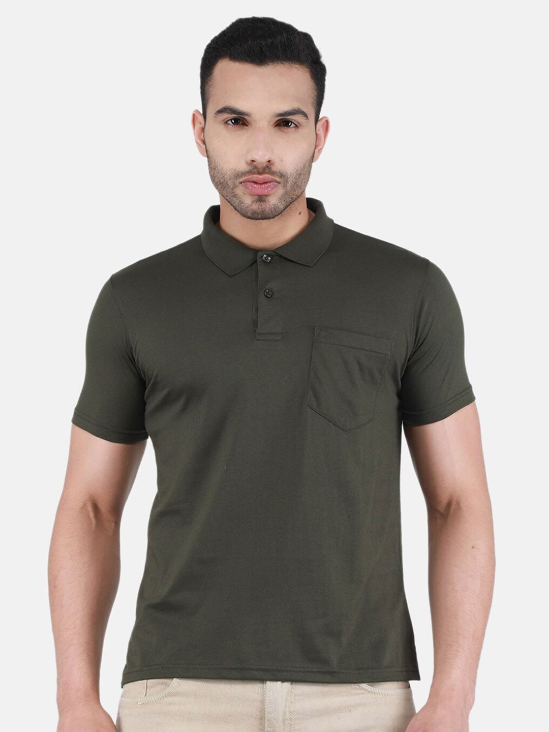 

Monte Carlo Polo Collar T-shirt, Olive