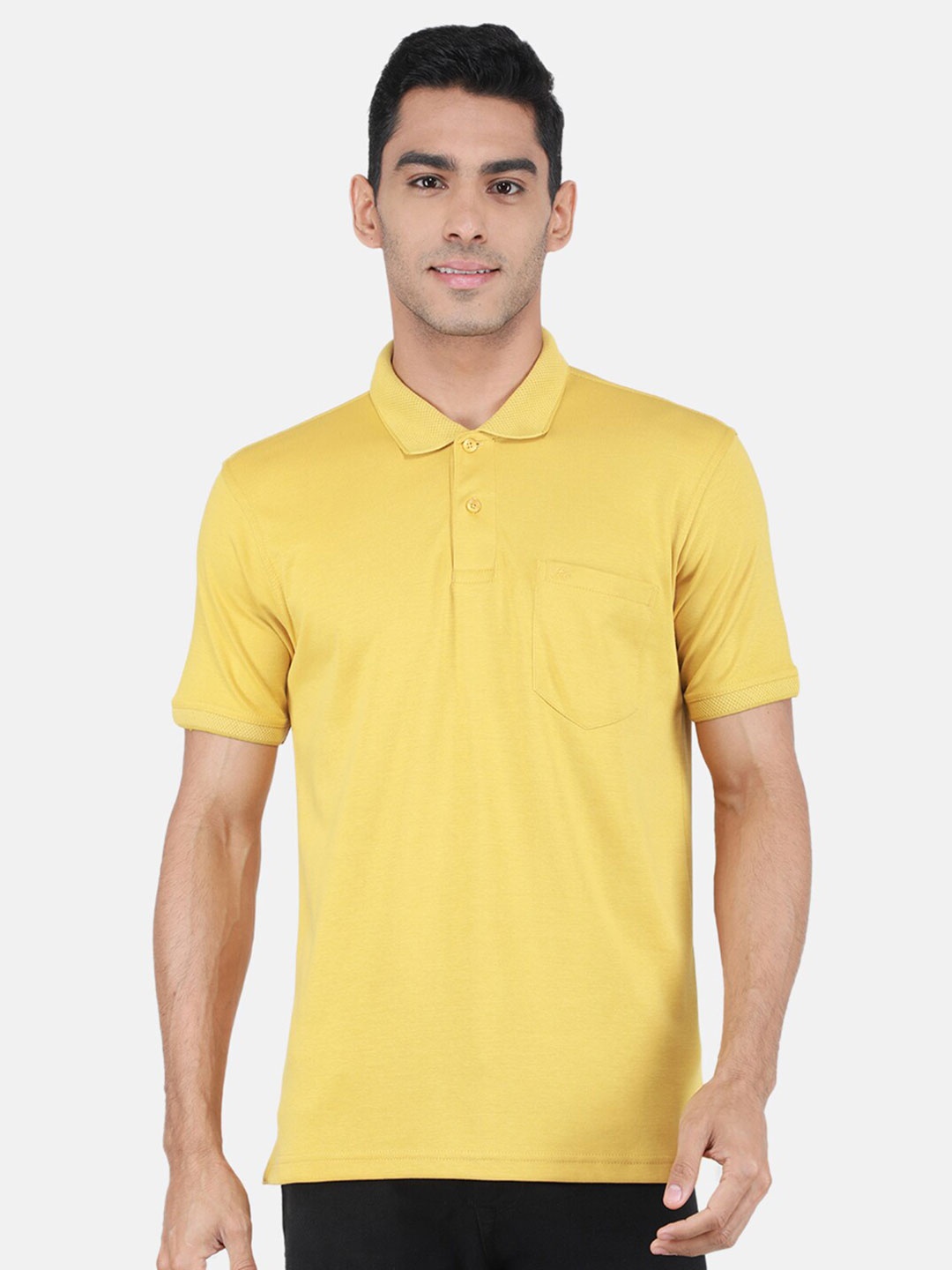 

Monte Carlo Polo Collar Short Sleeves T-shirt, Yellow
