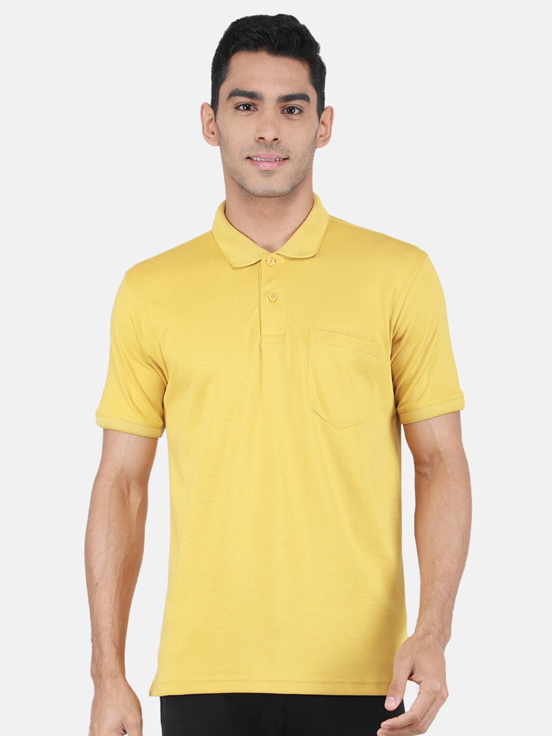 

Monte Carlo Polo Collar T-shirt, Yellow