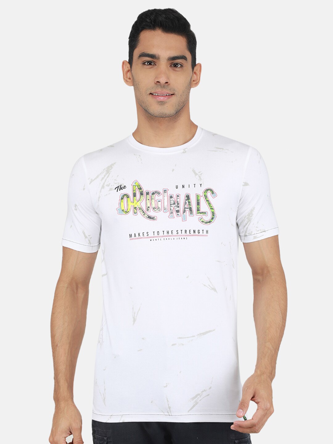 

Monte Carlo Typography Printed T-shirt, White