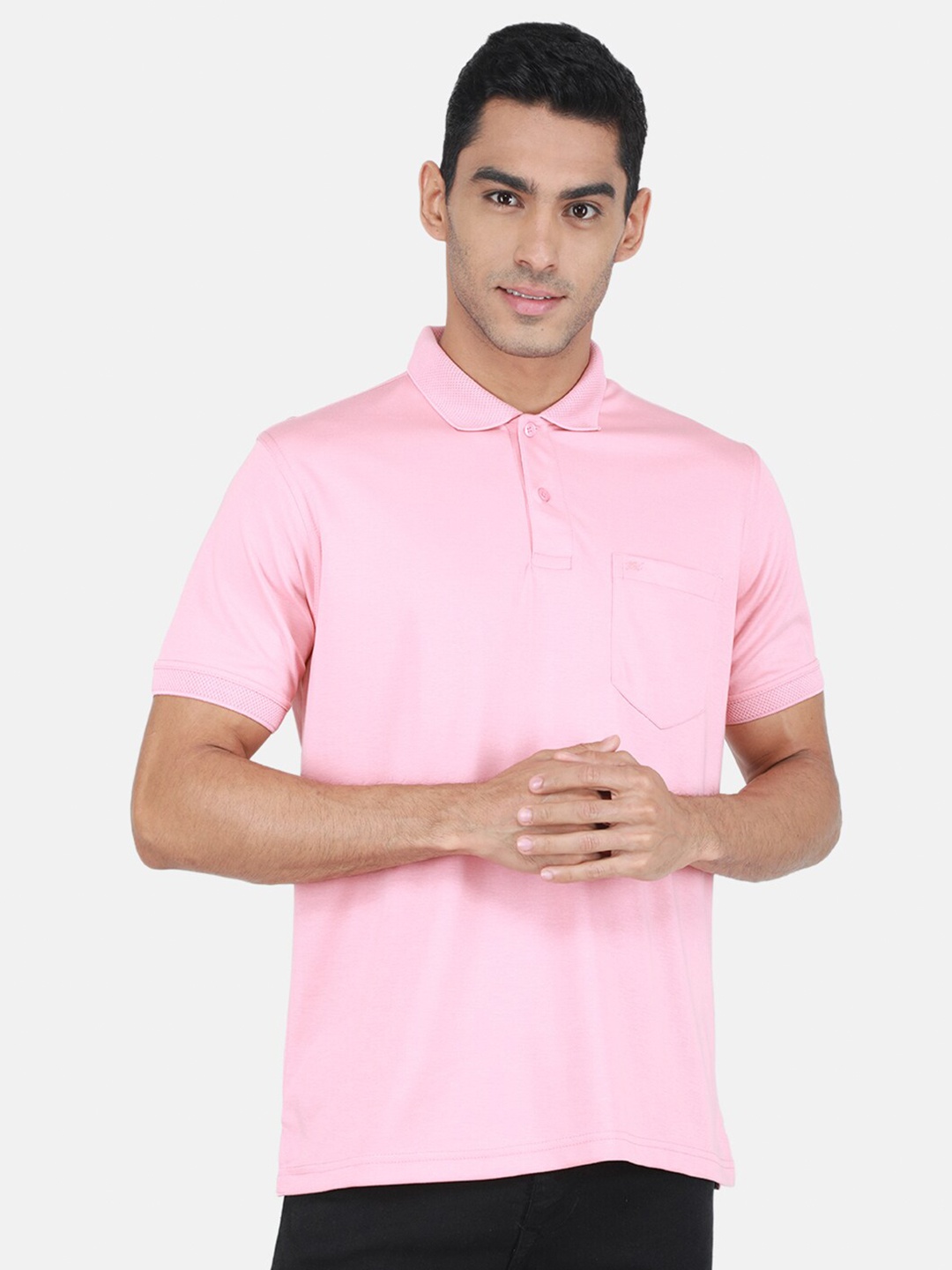 

Monte Carlo Polo Collar T-shirt, Pink