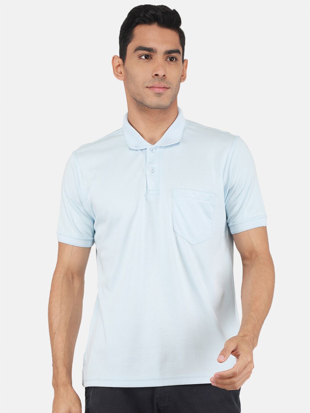 

Monte Carlo Polo Collar Short Sleeves T-shirt, Blue